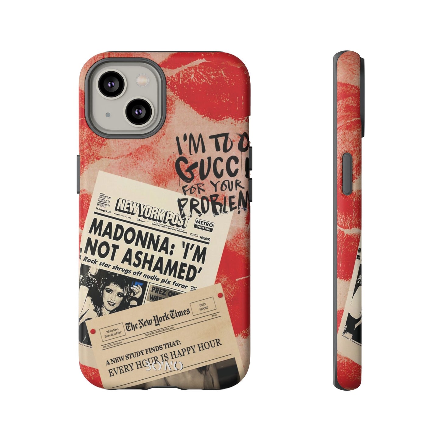 Retro Phone Case - 'I'm Too Gucci for Your Problems' Design