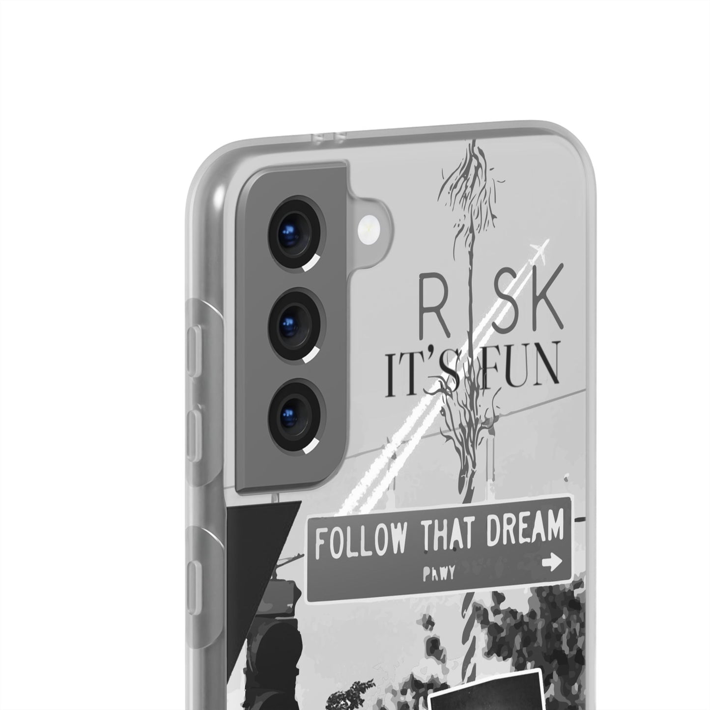 Inspiring Flexi Cases - "Follow That Dream" Design - Stylish Protection for Your Phone