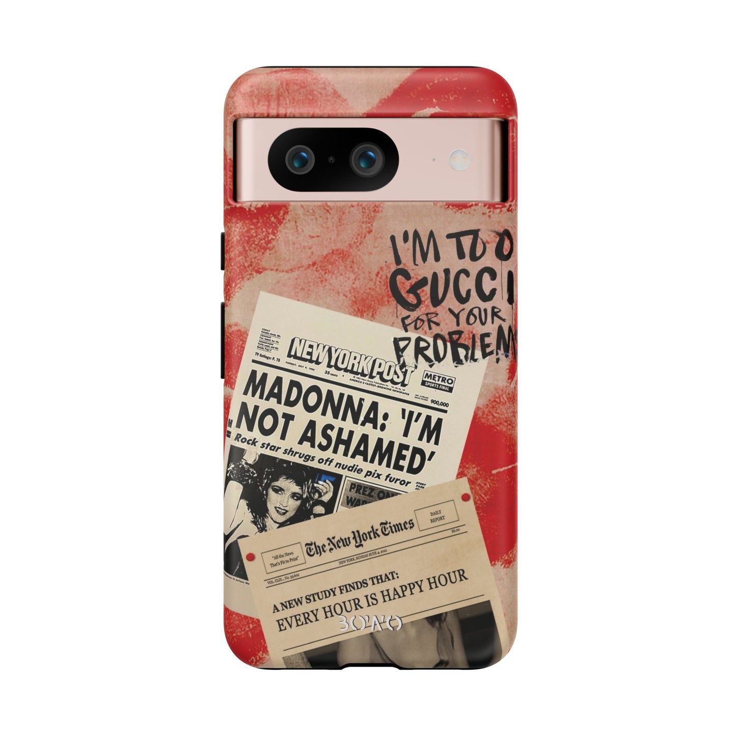 Retro Phone Case - 'I'm Too Gucci for Your Problems' Design