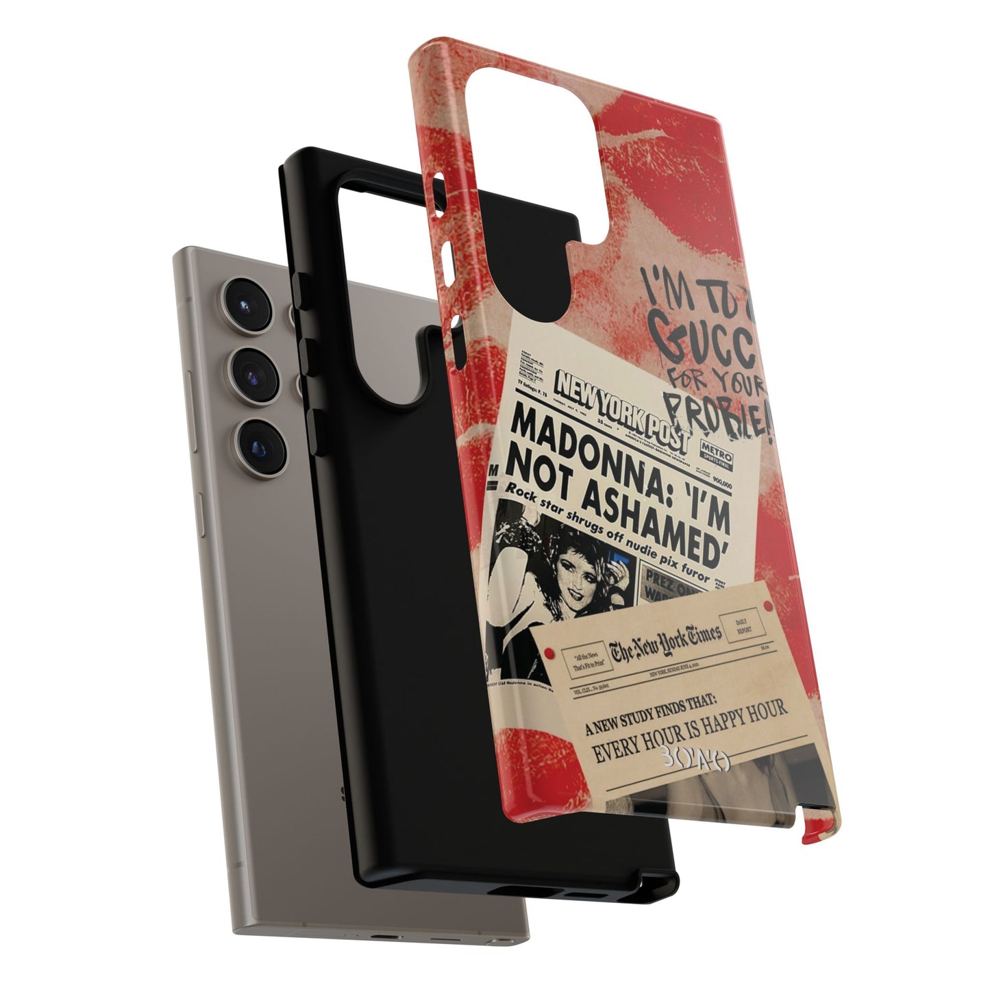 Retro Phone Case - 'I'm Too Gucci for Your Problems' Design