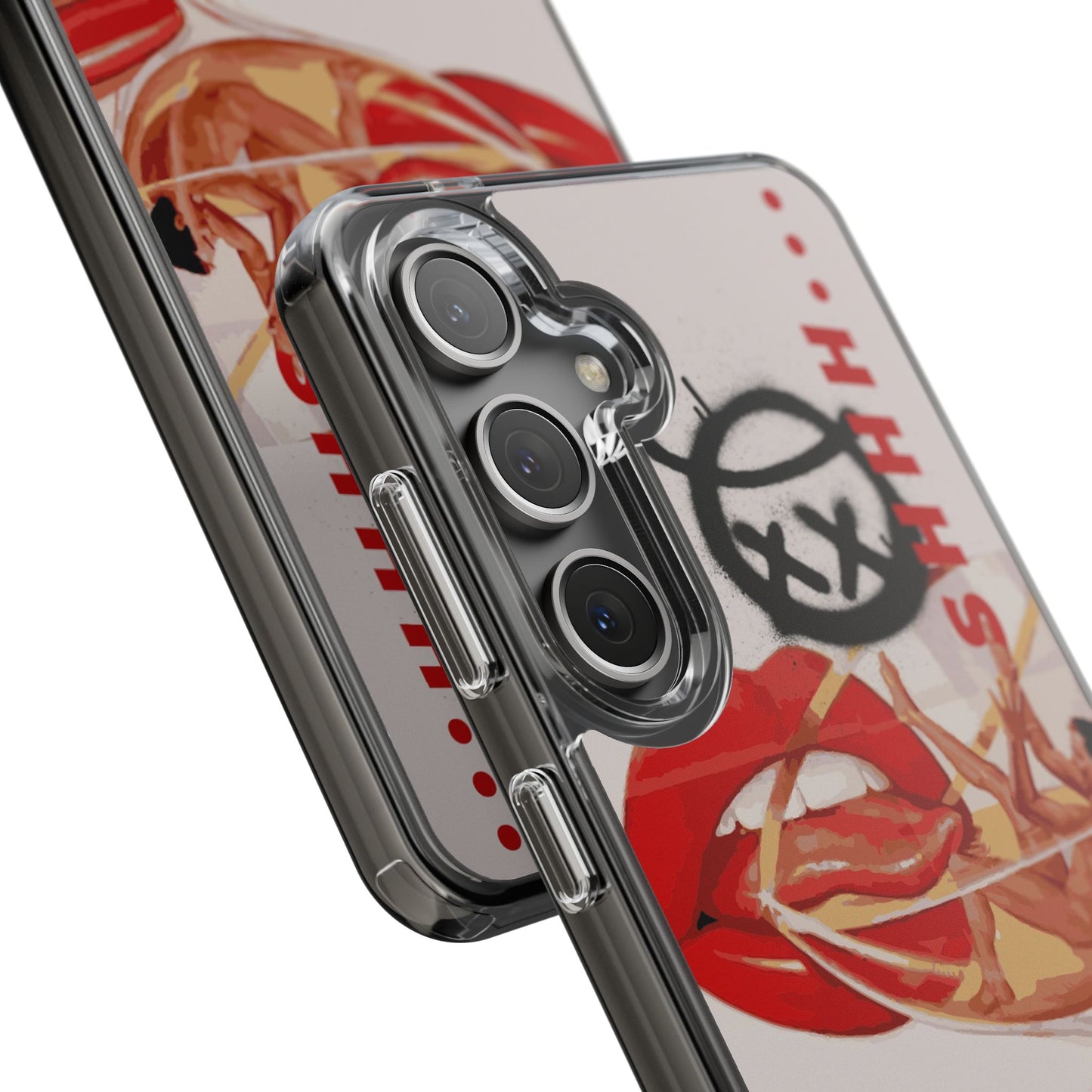 Trendy Clear Phone Case – 'TOXIC' Design for Stylish Protection