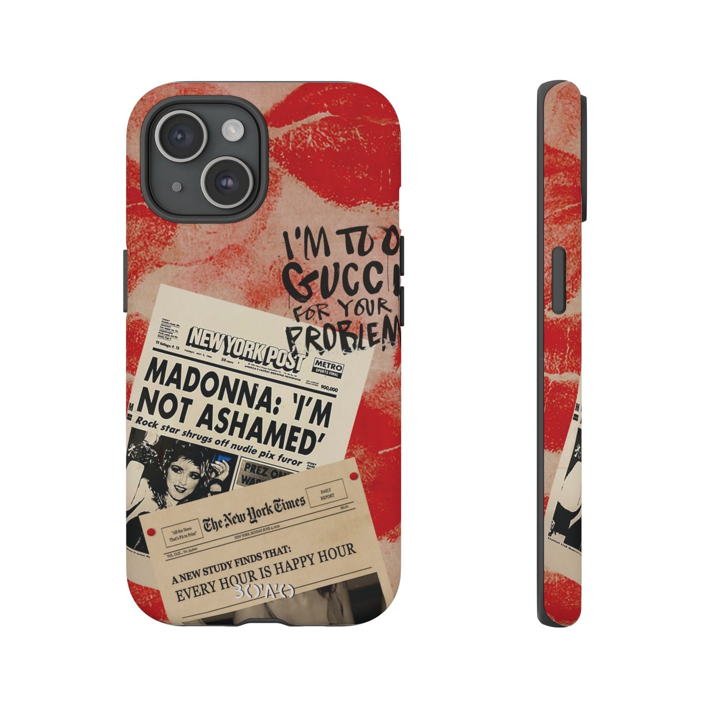 Retro Phone Case - 'I'm Too Gucci for Your Problems' Design