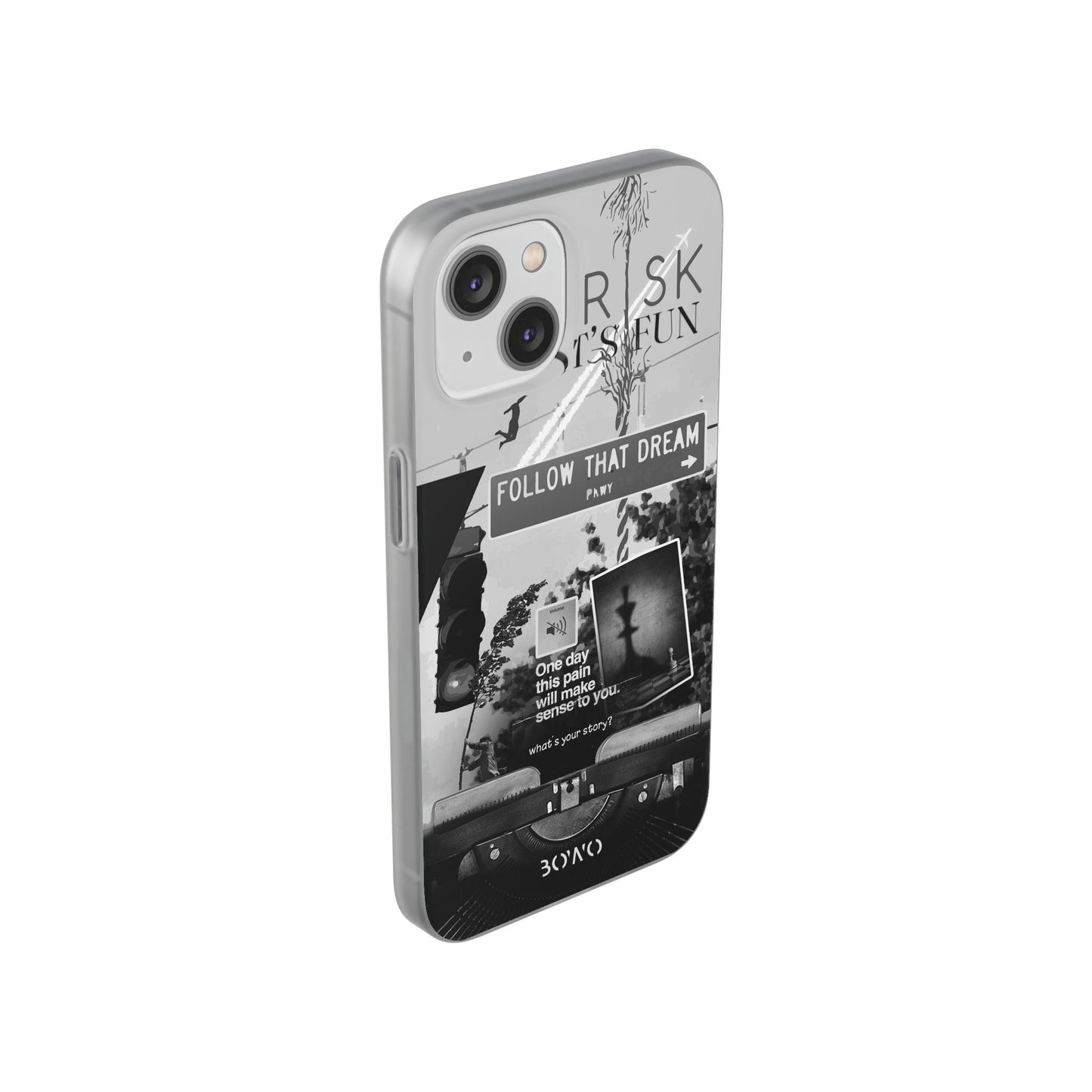 Inspiring Flexi Cases - "Follow That Dream" Design - Stylish Protection for Your Phone