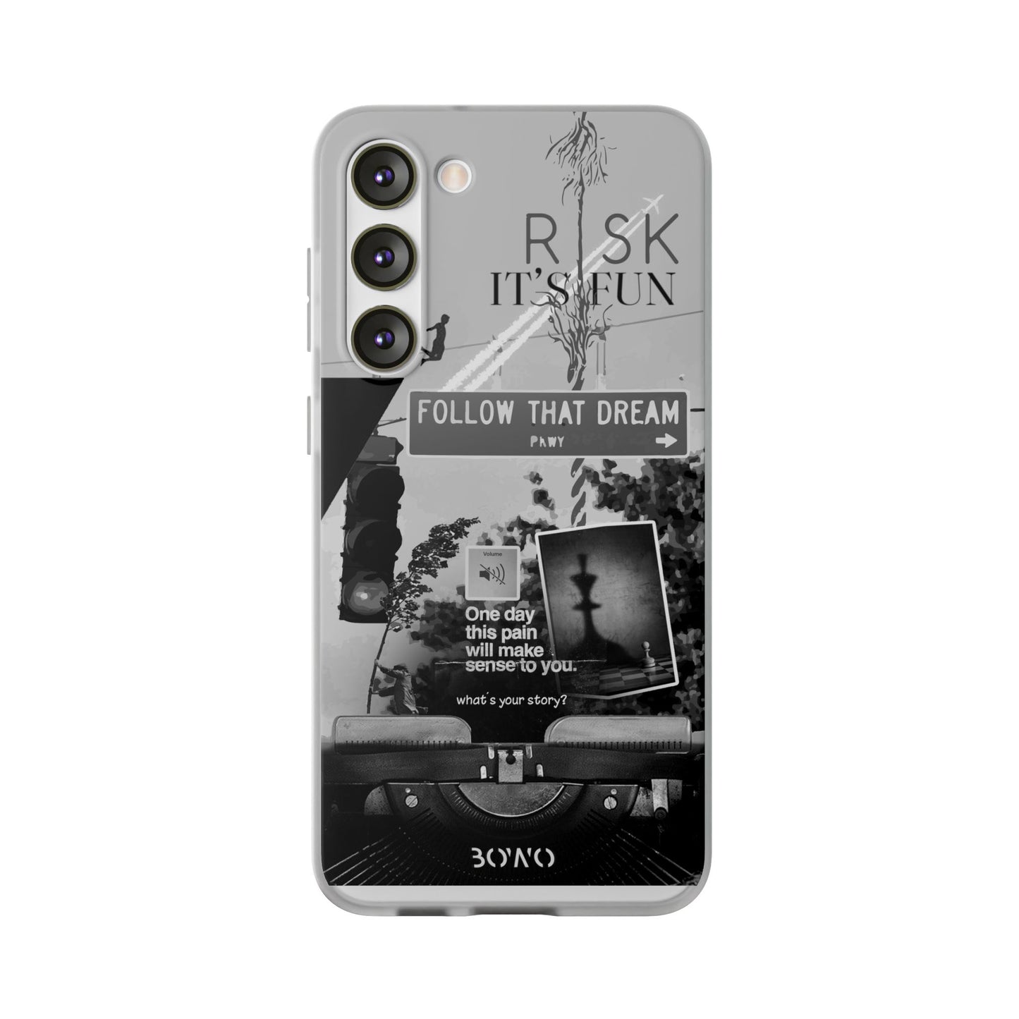 Inspiring Flexi Cases - "Follow That Dream" Design - Stylish Protection for Your Phone