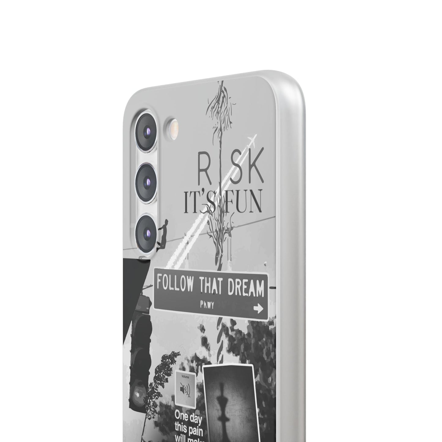 Inspiring Flexi Cases - "Follow That Dream" Design - Stylish Protection for Your Phone