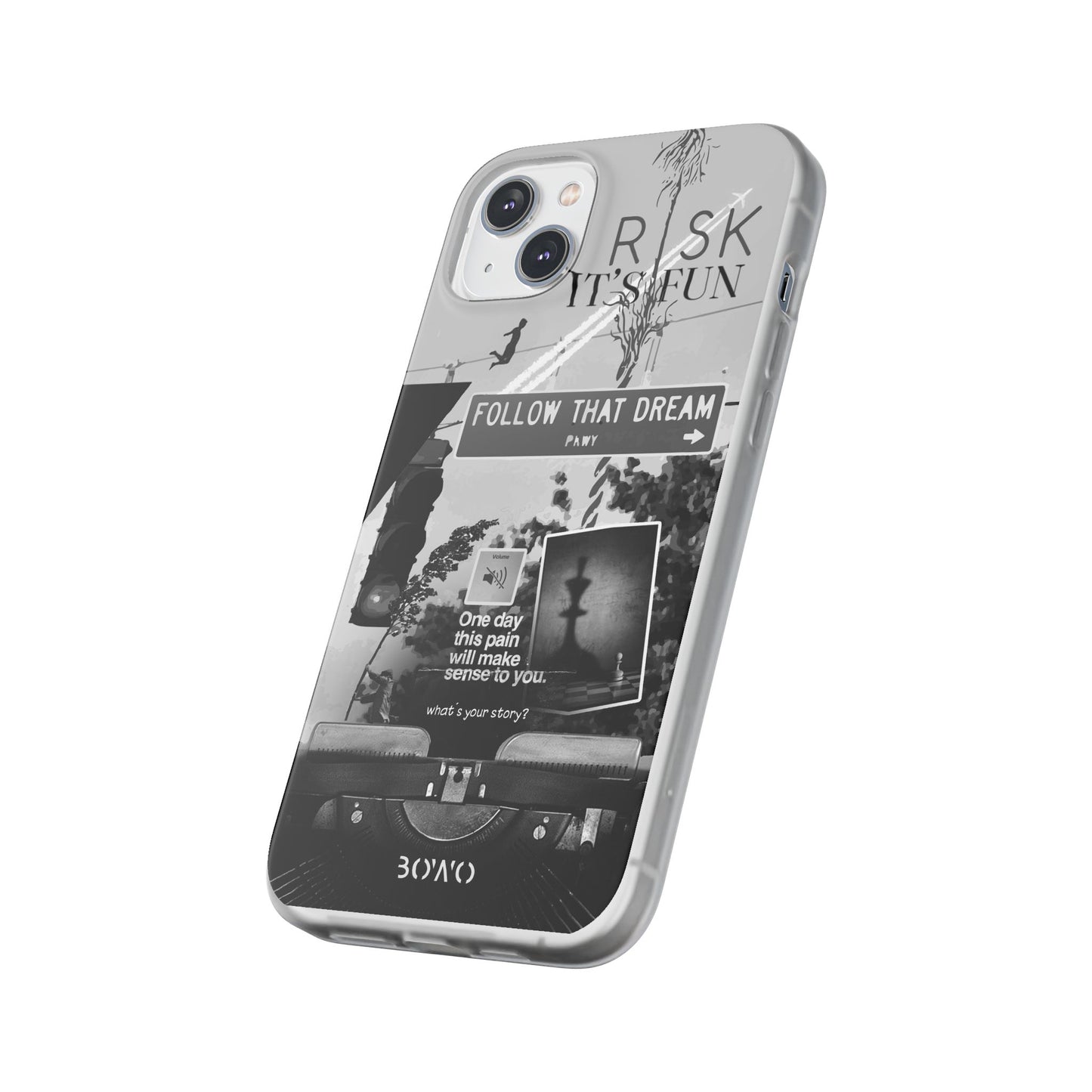 Inspiring Flexi Cases - "Follow That Dream" Design - Stylish Protection for Your Phone