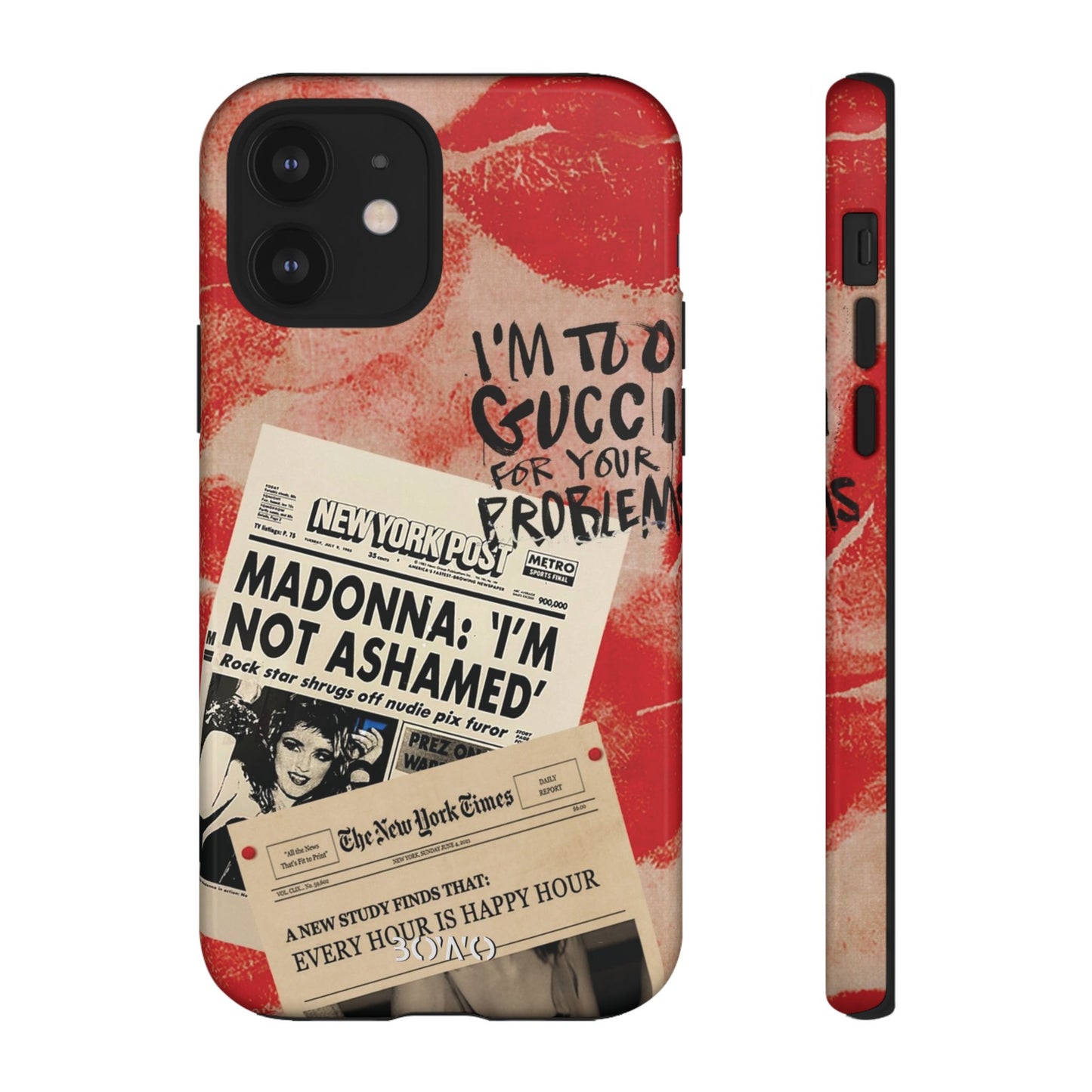 Retro Phone Case - 'I'm Too Gucci for Your Problems' Design