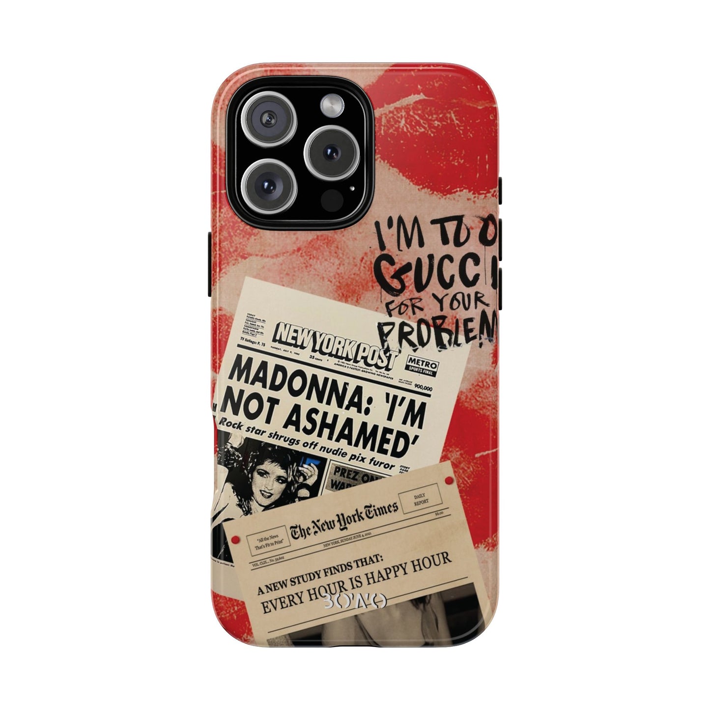 Retro Phone Case - 'I'm Too Gucci for Your Problems' Design