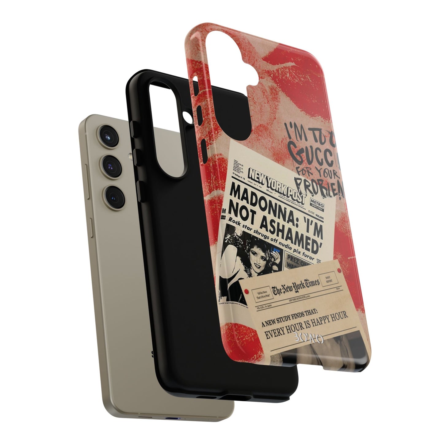 Retro Phone Case - 'I'm Too Gucci for Your Problems' Design