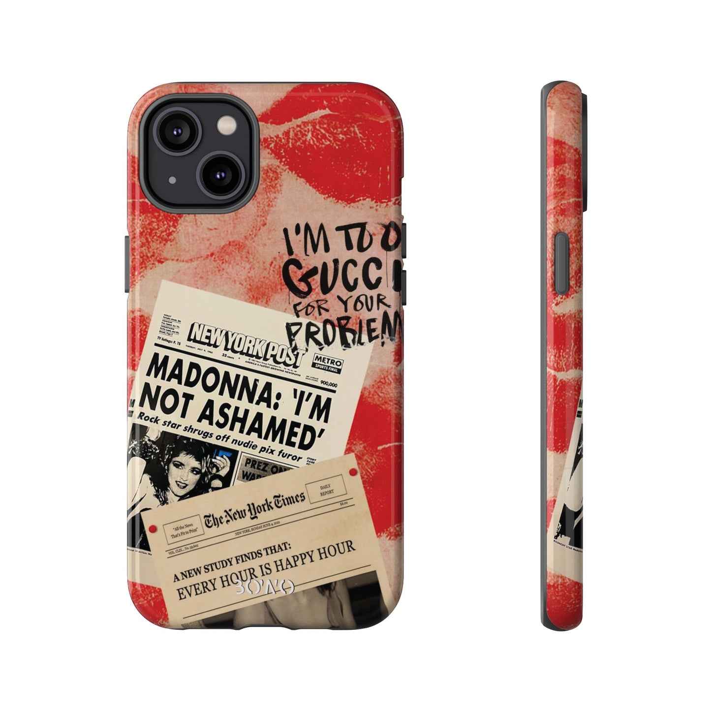 Retro Phone Case - 'I'm Too Gucci for Your Problems' Design