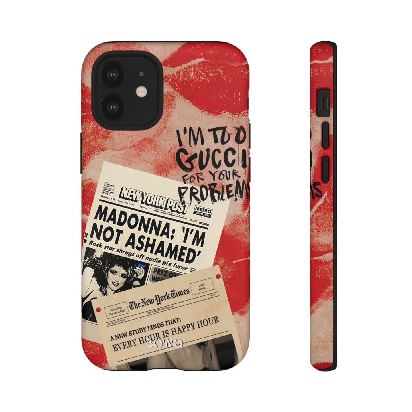 Retro Phone Case - 'I'm Too Gucci for Your Problems' Design