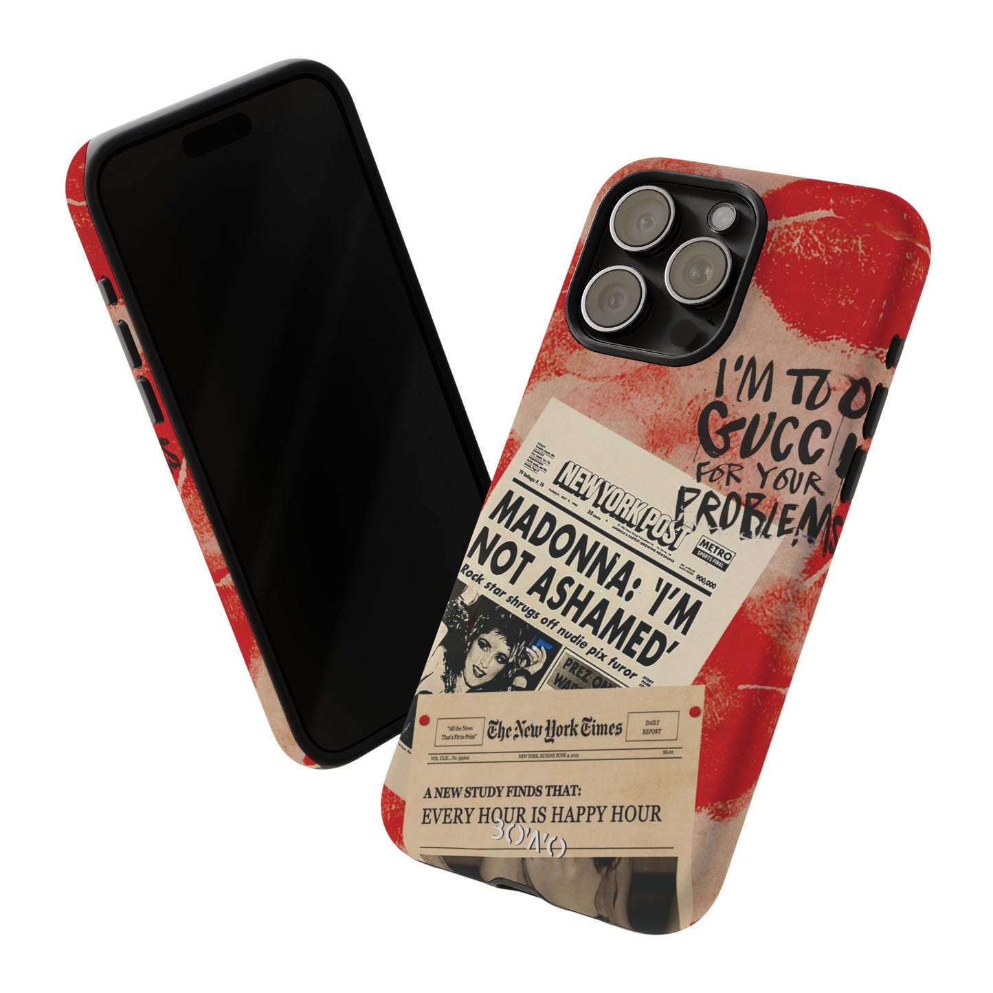 Retro Phone Case - 'I'm Too Gucci for Your Problems' Design