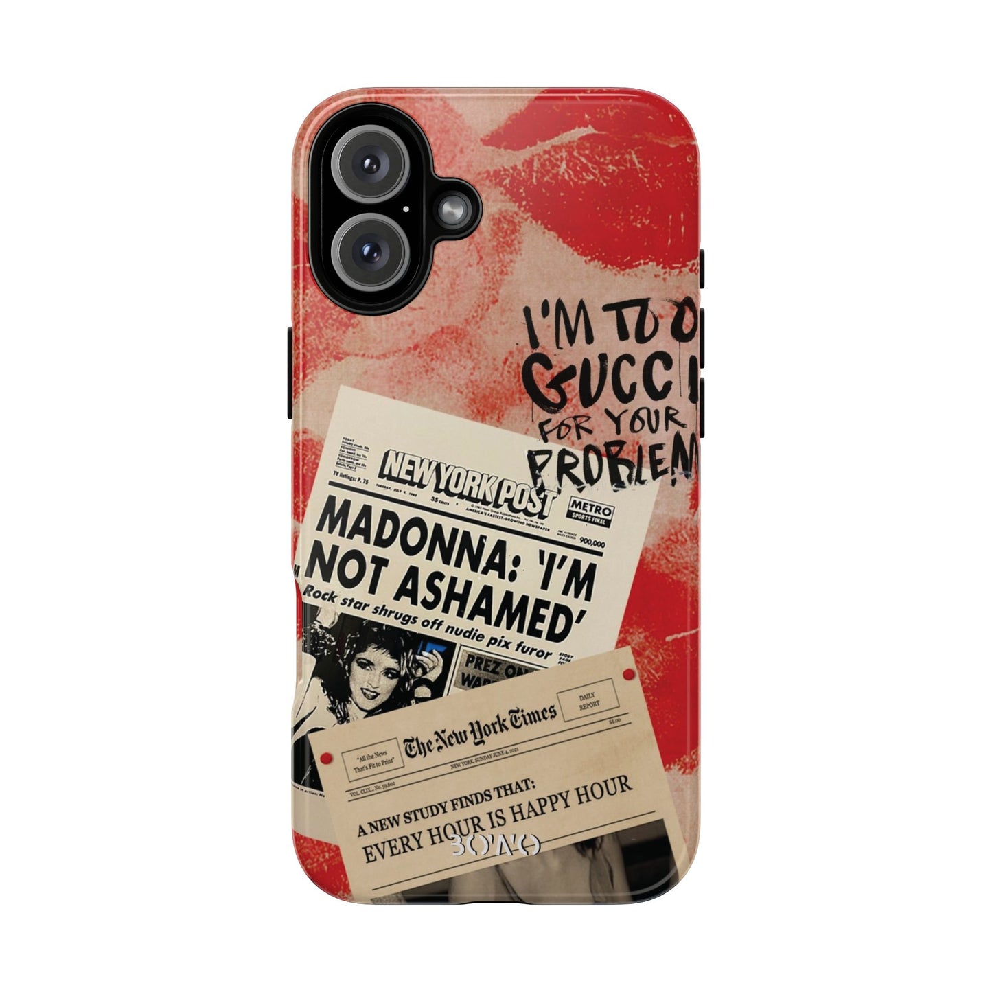 Retro Phone Case - 'I'm Too Gucci for Your Problems' Design