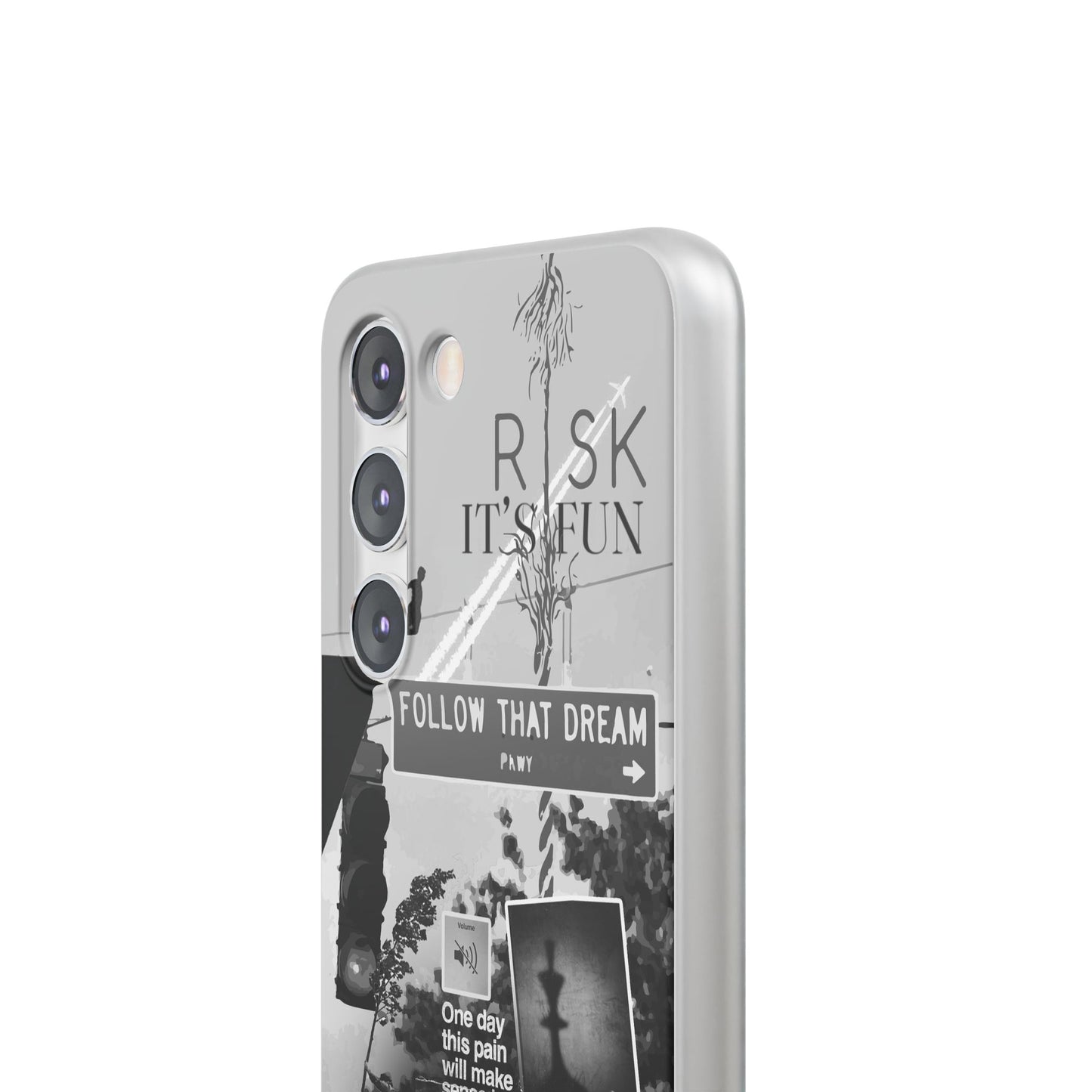 Inspiring Flexi Cases - "Follow That Dream" Design - Stylish Protection for Your Phone