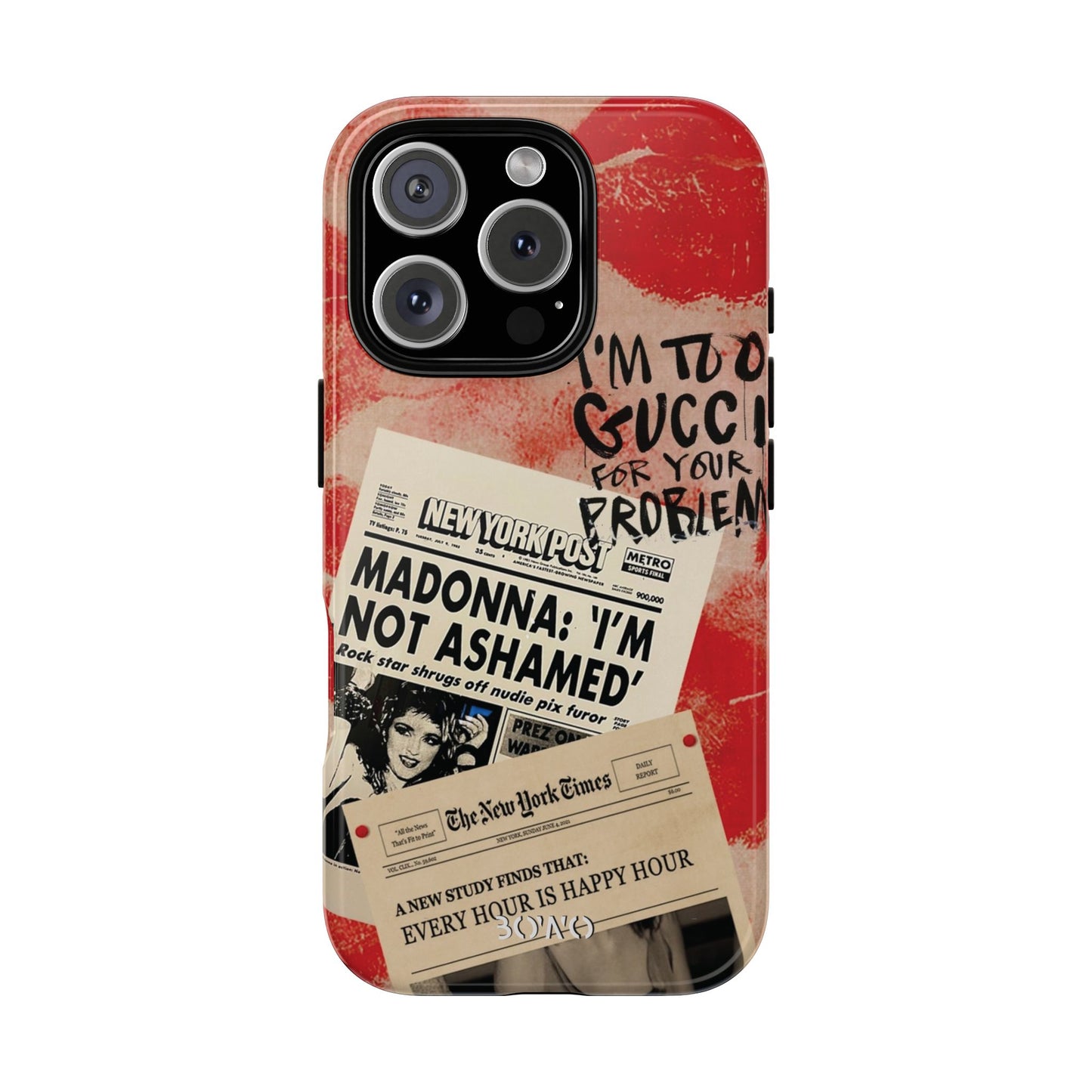 Retro Phone Case - 'I'm Too Gucci for Your Problems' Design