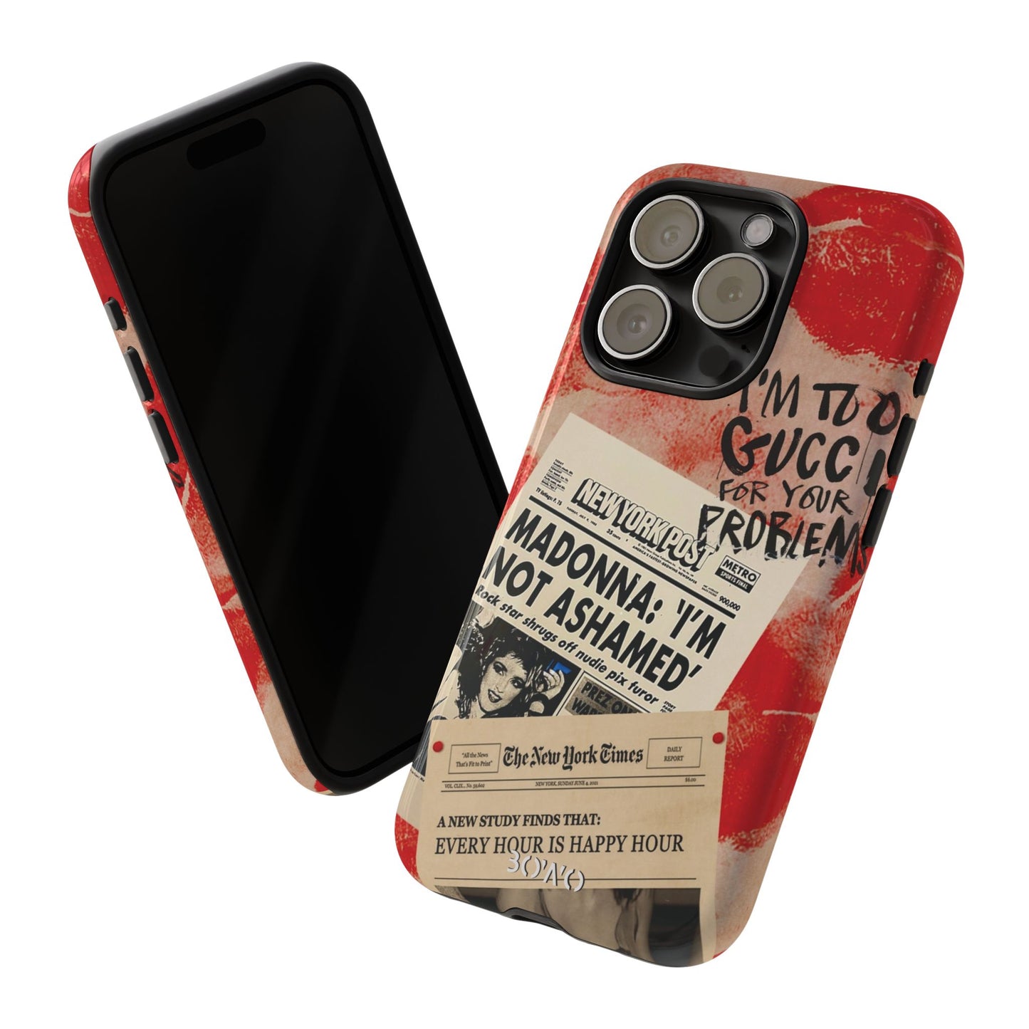 Retro Phone Case - 'I'm Too Gucci for Your Problems' Design