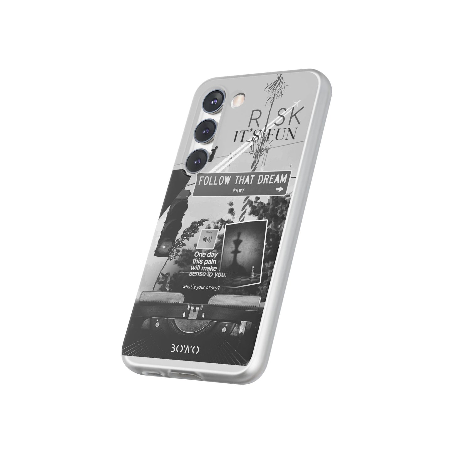 Inspiring Flexi Cases - "Follow That Dream" Design - Stylish Protection for Your Phone