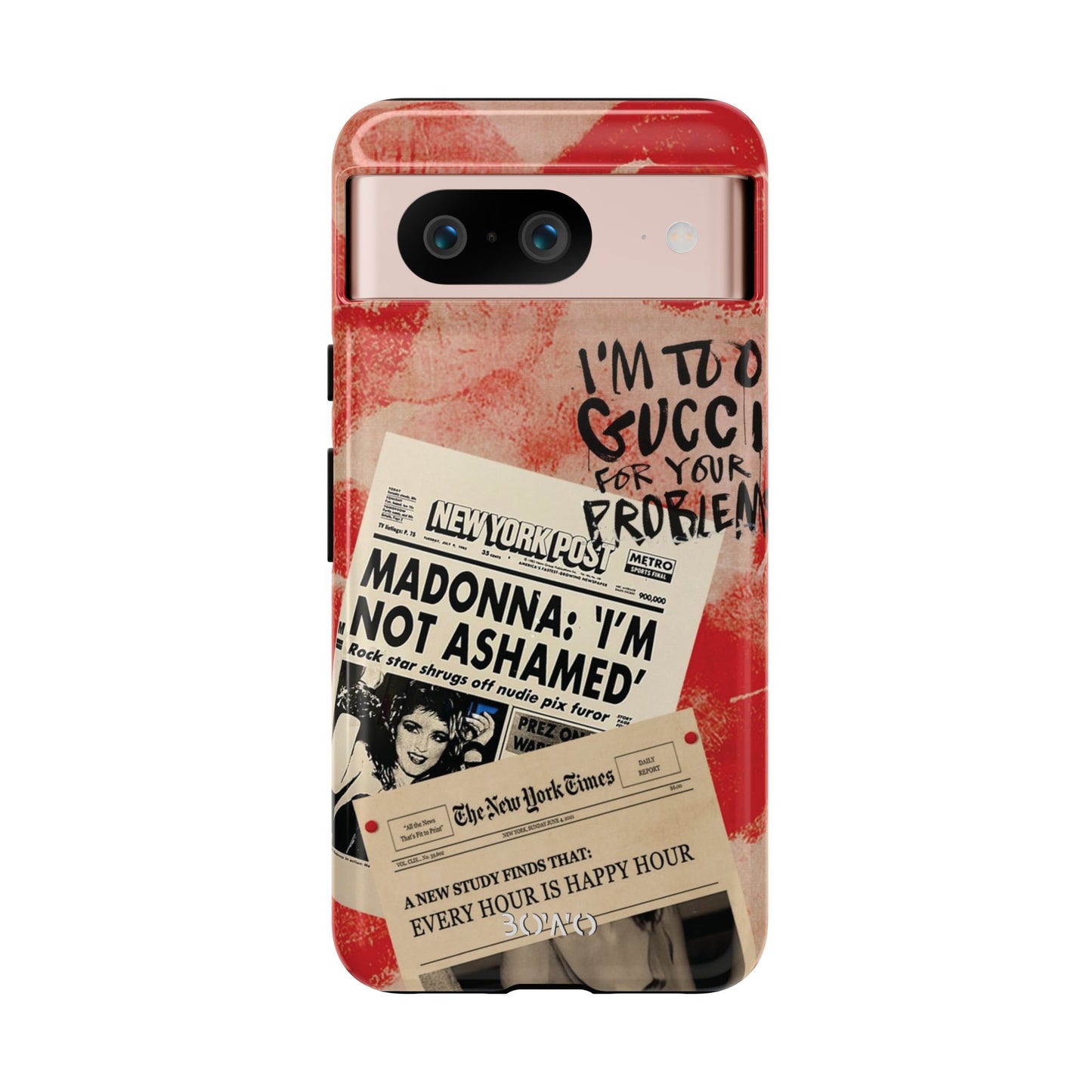 Retro Phone Case - 'I'm Too Gucci for Your Problems' Design