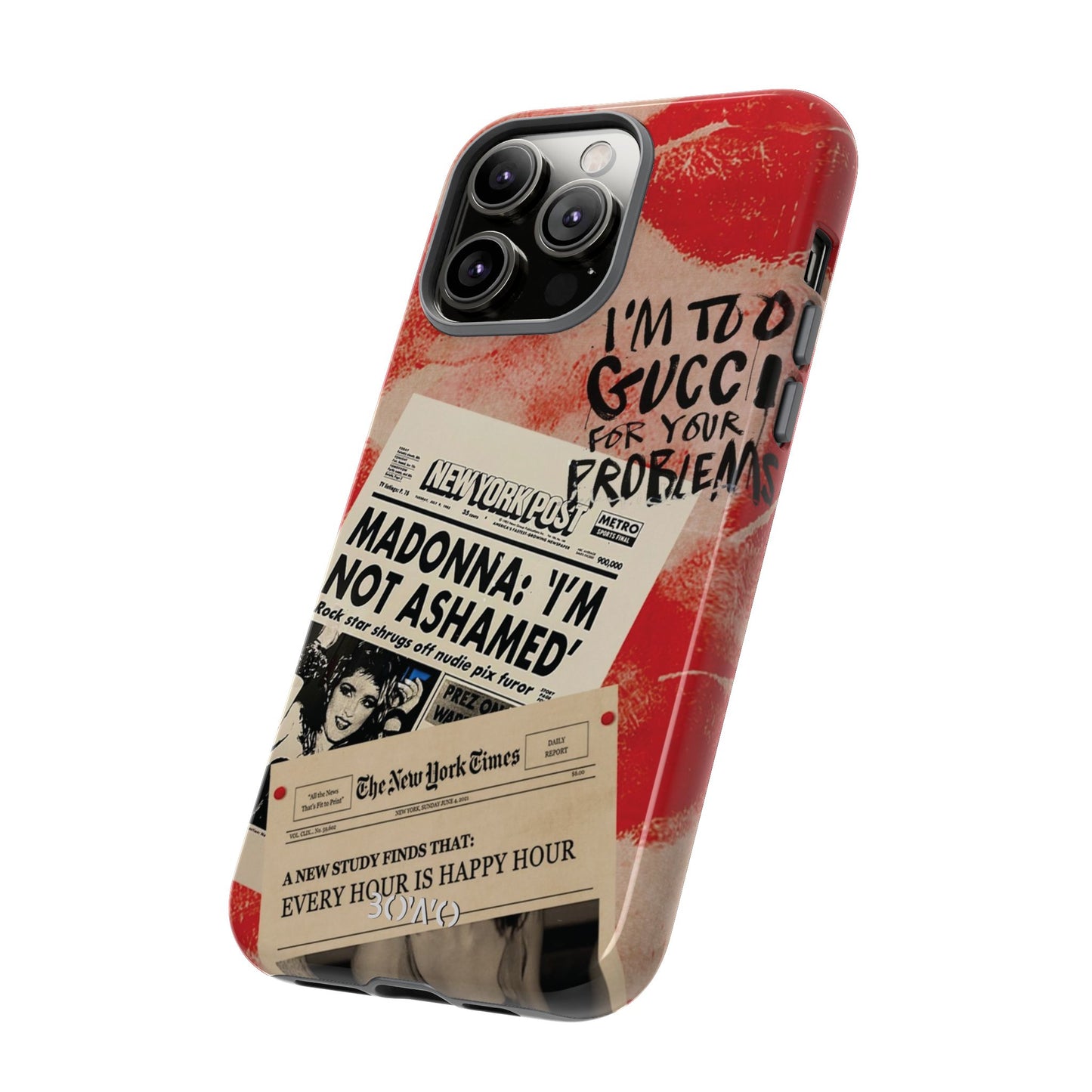 Retro Phone Case - 'I'm Too Gucci for Your Problems' Design