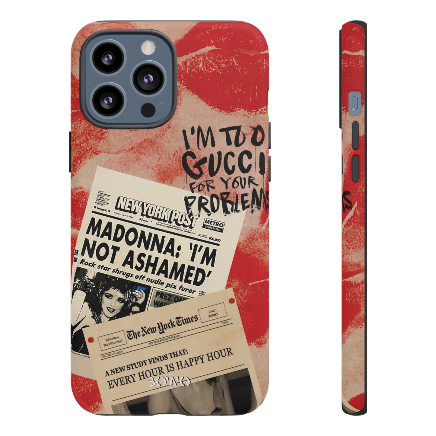 Retro Phone Case - 'I'm Too Gucci for Your Problems' Design