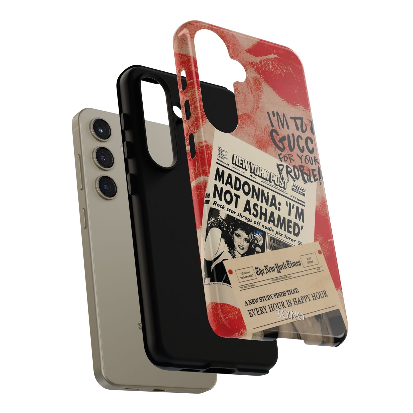 Retro Phone Case - 'I'm Too Gucci for Your Problems' Design