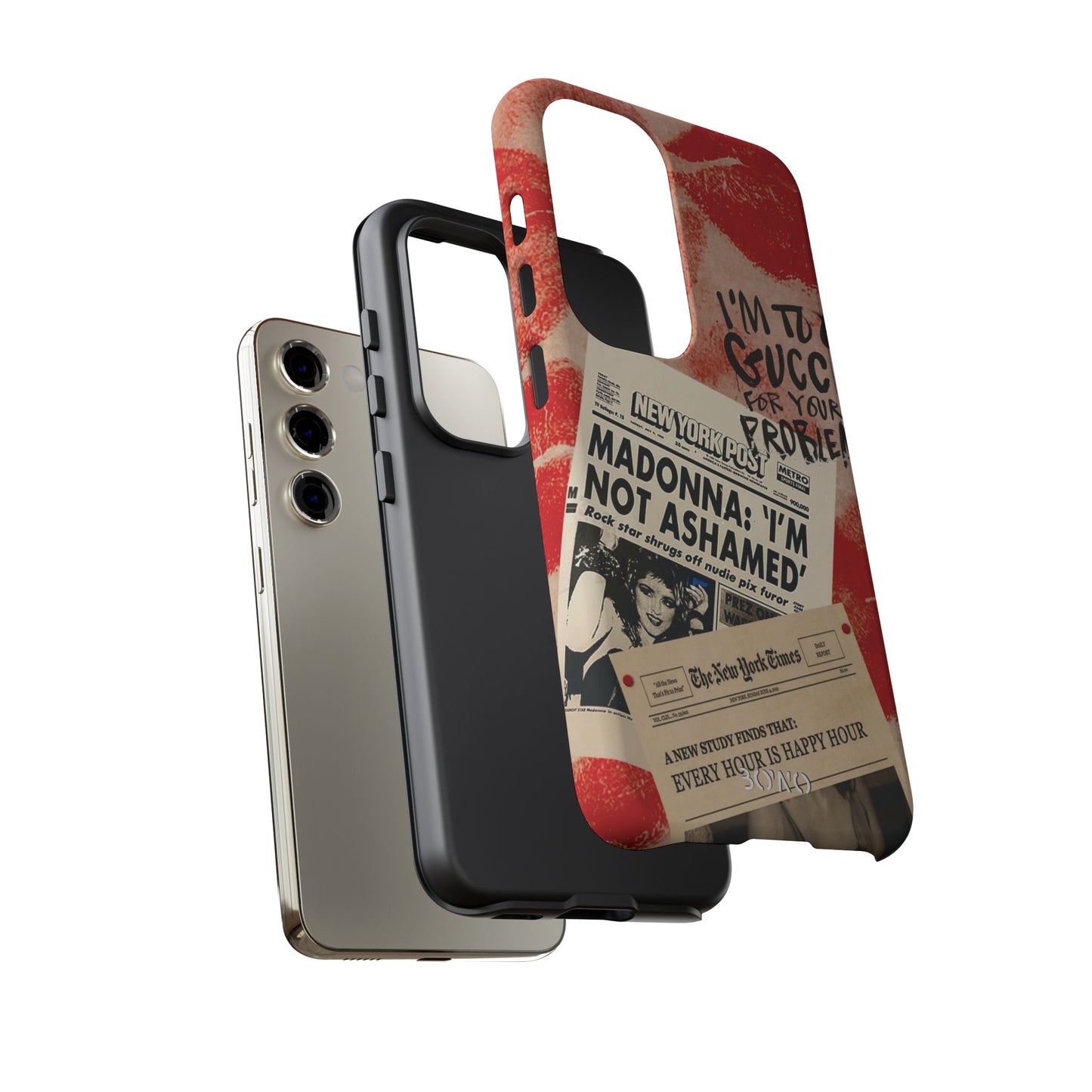 Retro Phone Case - 'I'm Too Gucci for Your Problems' Design