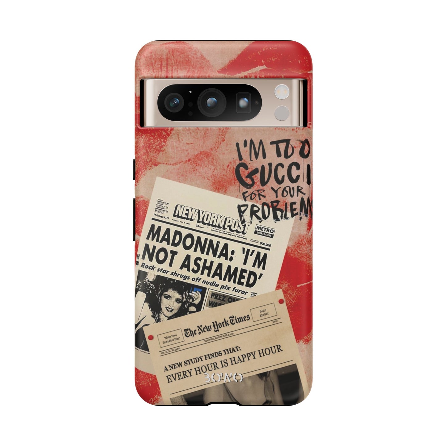 Retro Phone Case - 'I'm Too Gucci for Your Problems' Design