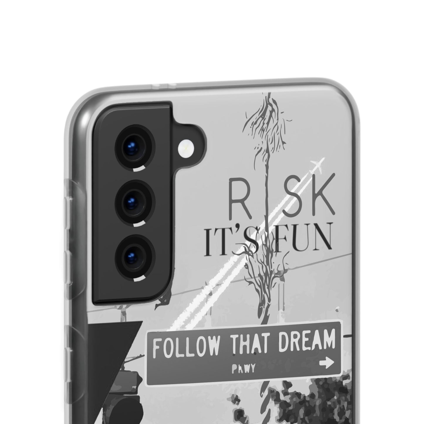 Inspiring Flexi Cases - "Follow That Dream" Design - Stylish Protection for Your Phone