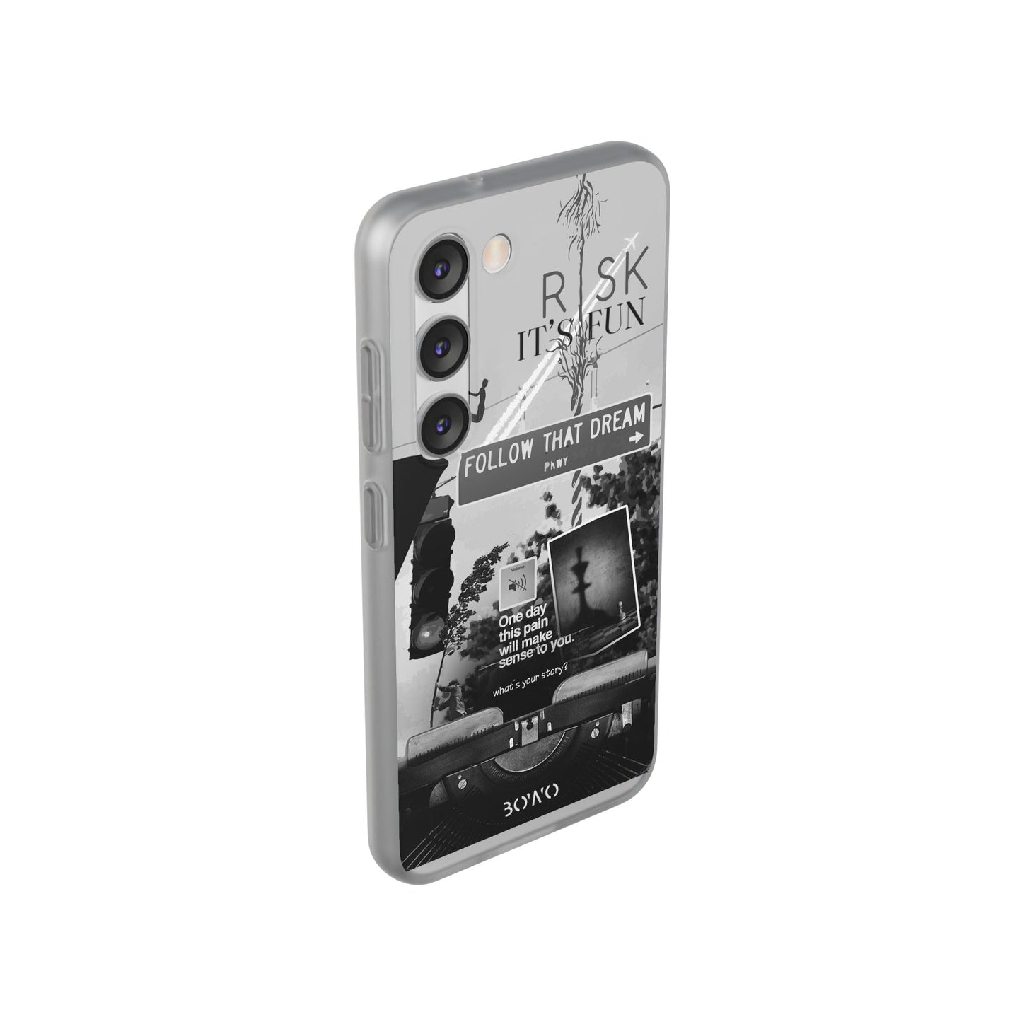 Inspiring Flexi Cases - "Follow That Dream" Design - Stylish Protection for Your Phone