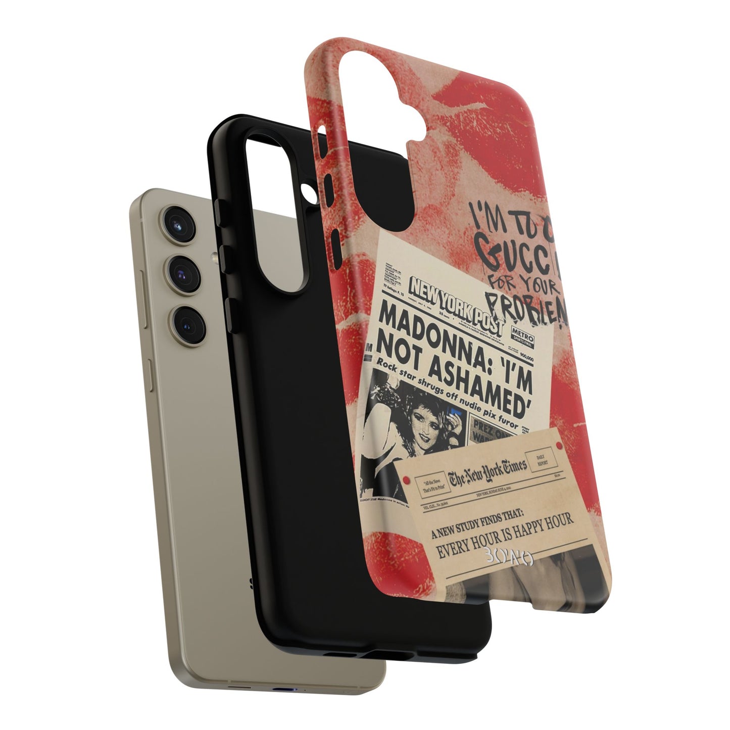 Retro Phone Case - 'I'm Too Gucci for Your Problems' Design