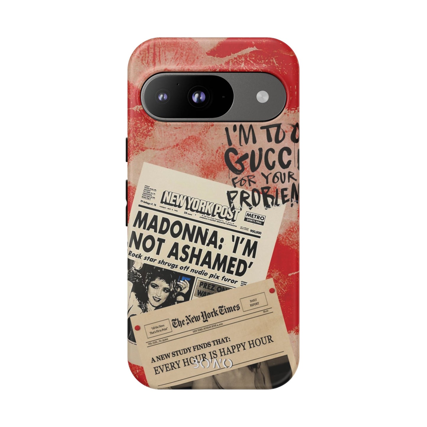 Retro Phone Case - 'I'm Too Gucci for Your Problems' Design