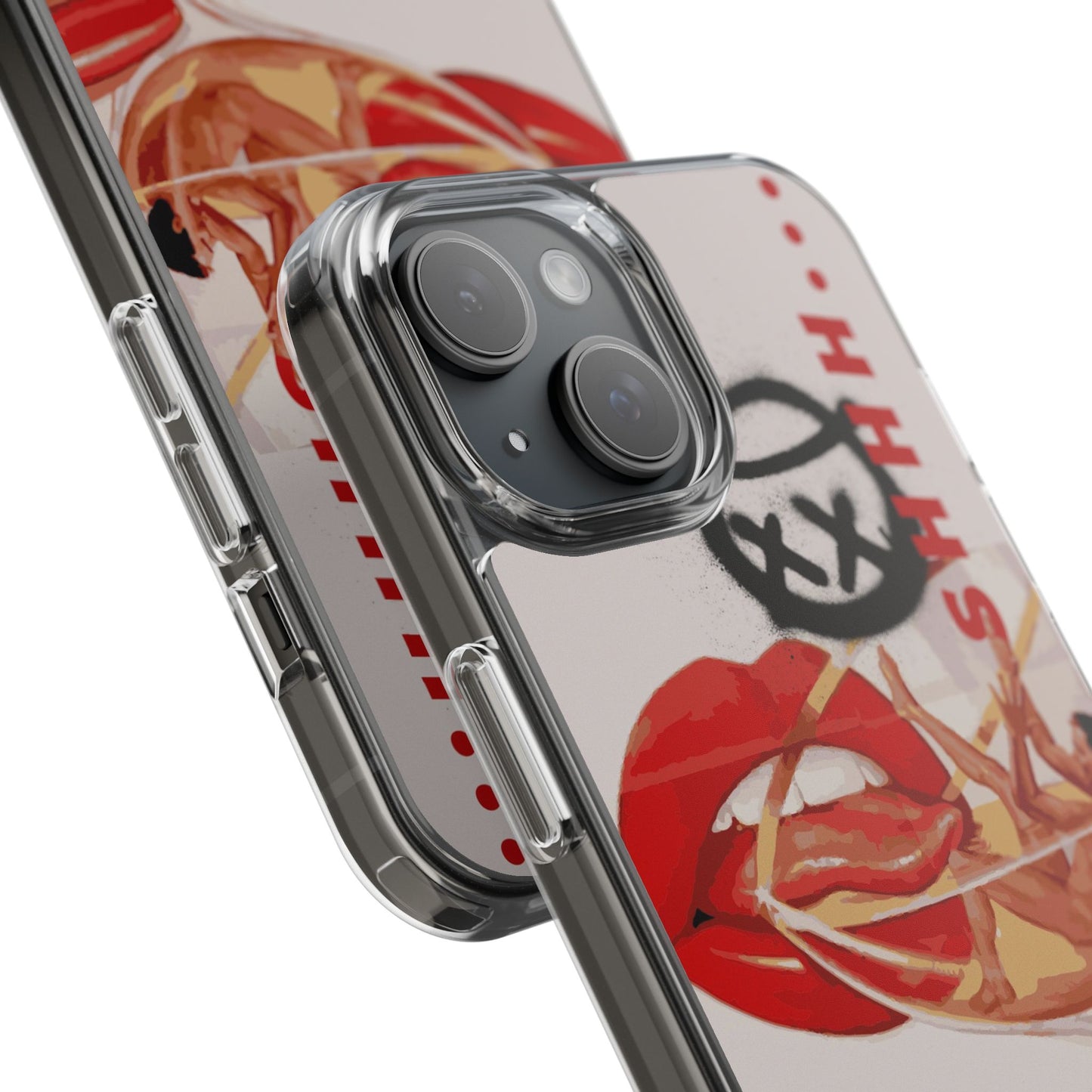 Trendy Clear Phone Case – 'TOXIC' Design for Stylish Protection