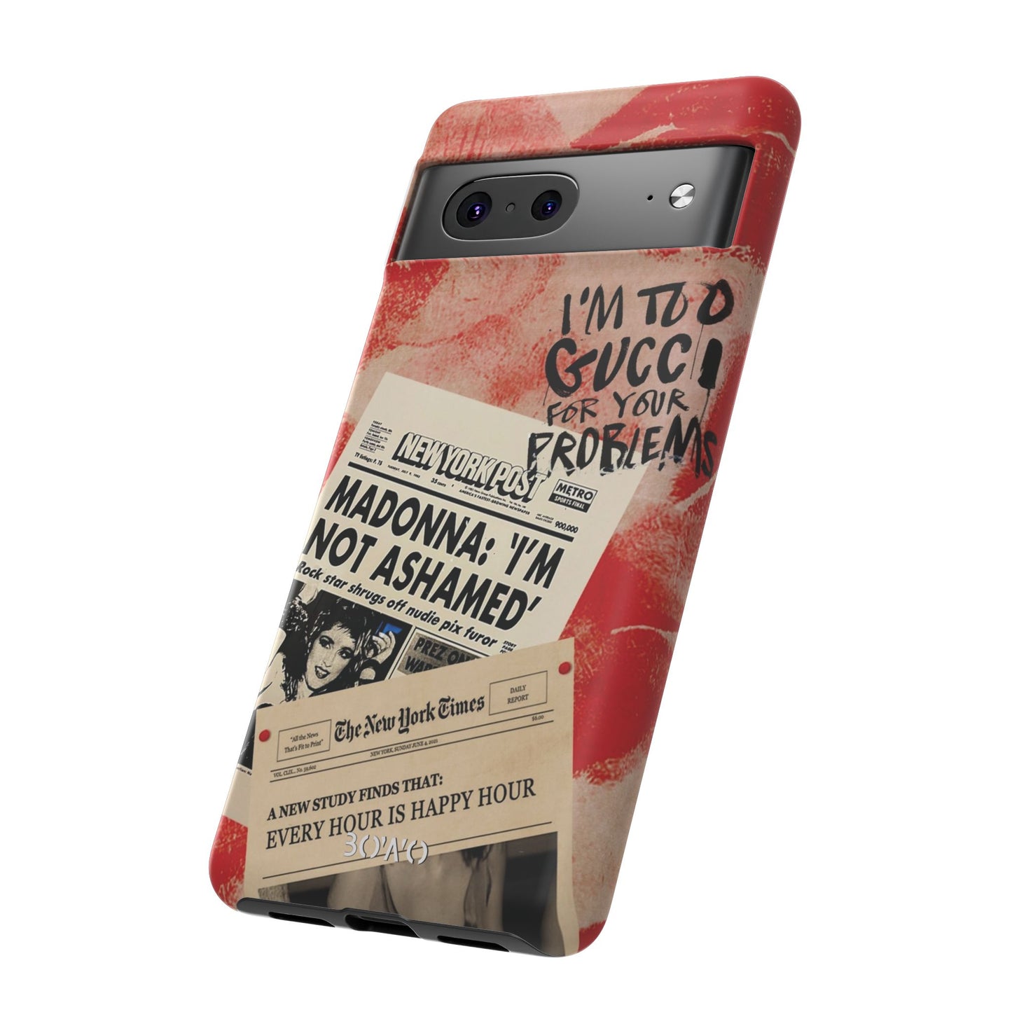 Retro Phone Case - 'I'm Too Gucci for Your Problems' Design