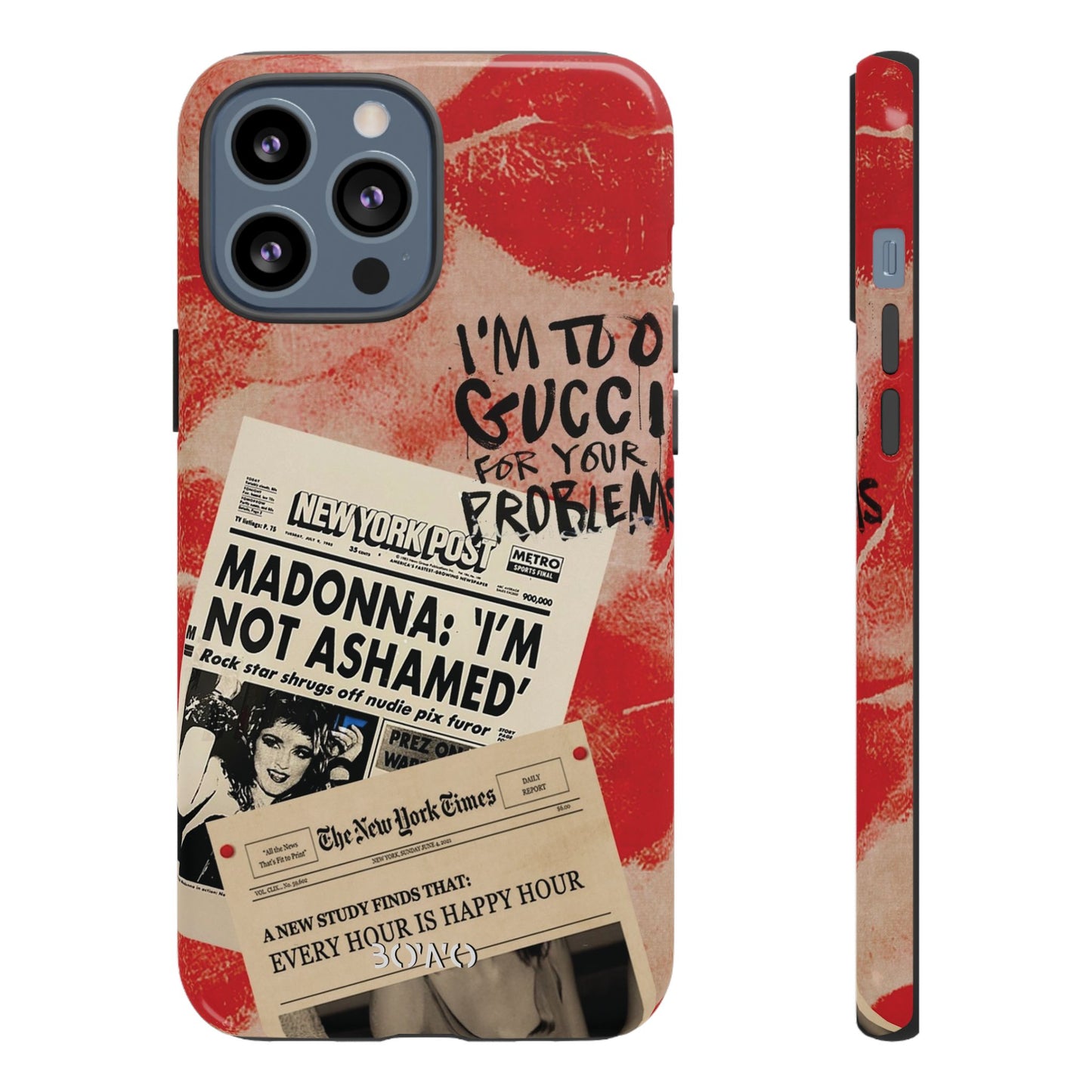 Retro Phone Case - 'I'm Too Gucci for Your Problems' Design