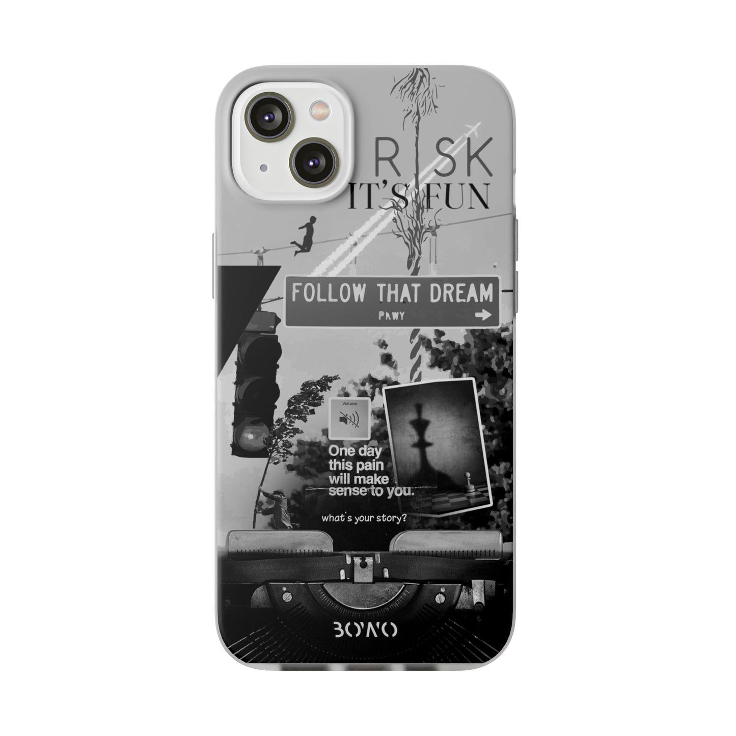 Inspiring Flexi Cases - "Follow That Dream" Design - Stylish Protection for Your Phone