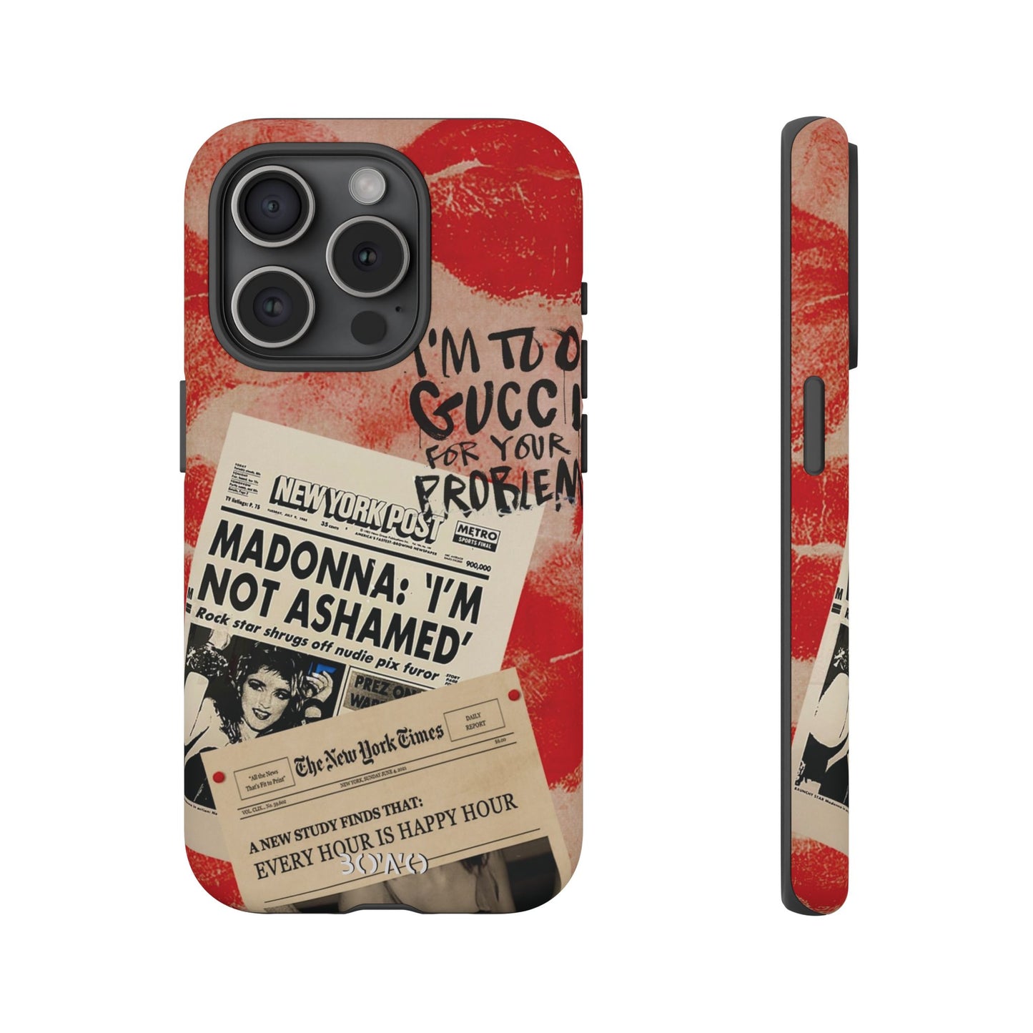 Retro Phone Case - 'I'm Too Gucci for Your Problems' Design