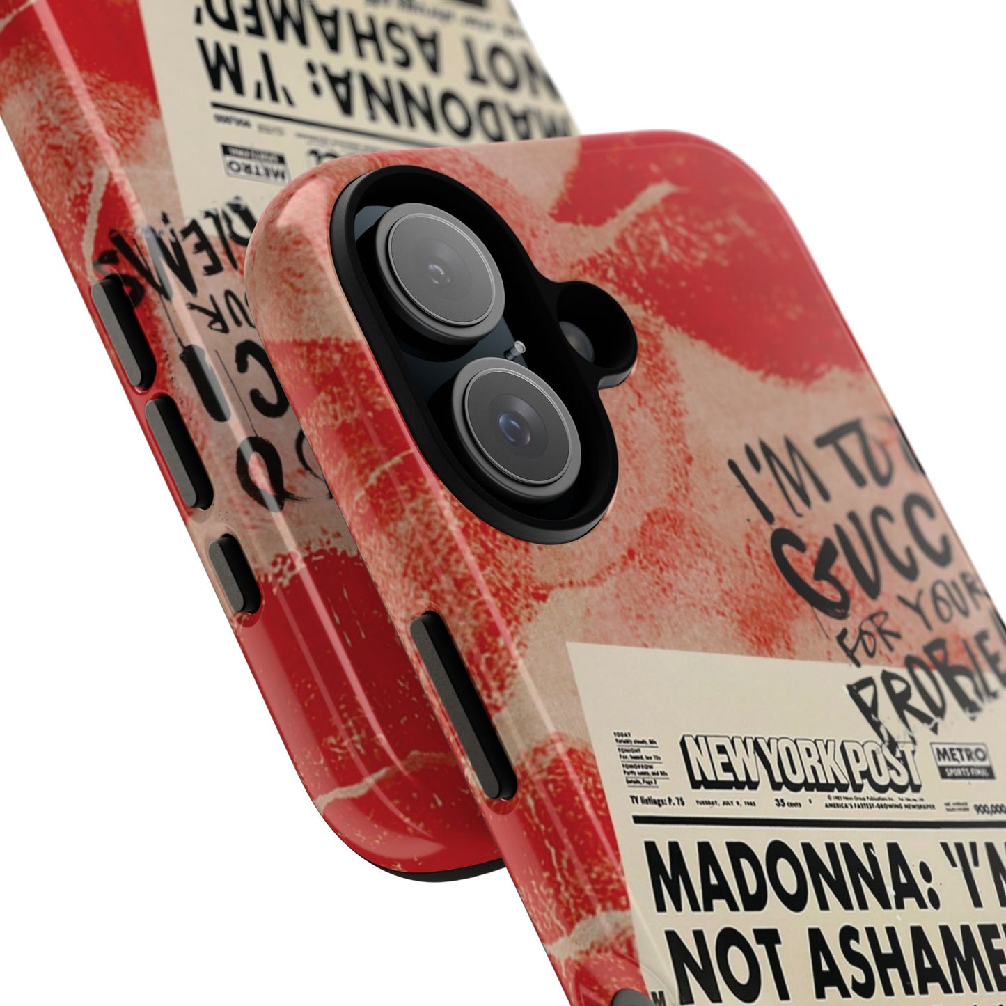 Retro Phone Case - 'I'm Too Gucci for Your Problems' Design