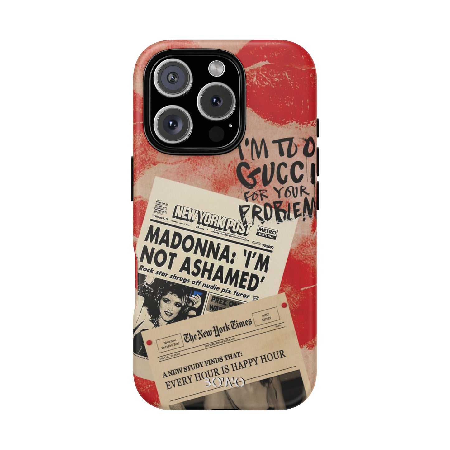 Retro Phone Case - 'I'm Too Gucci for Your Problems' Design