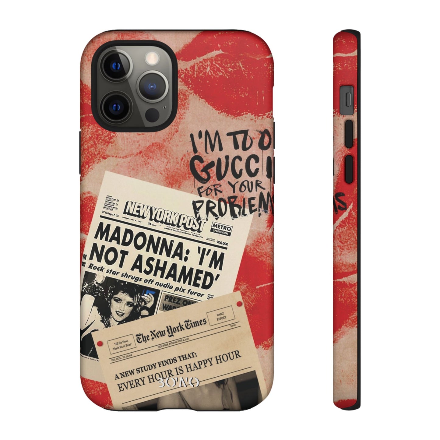 Retro Phone Case - 'I'm Too Gucci for Your Problems' Design