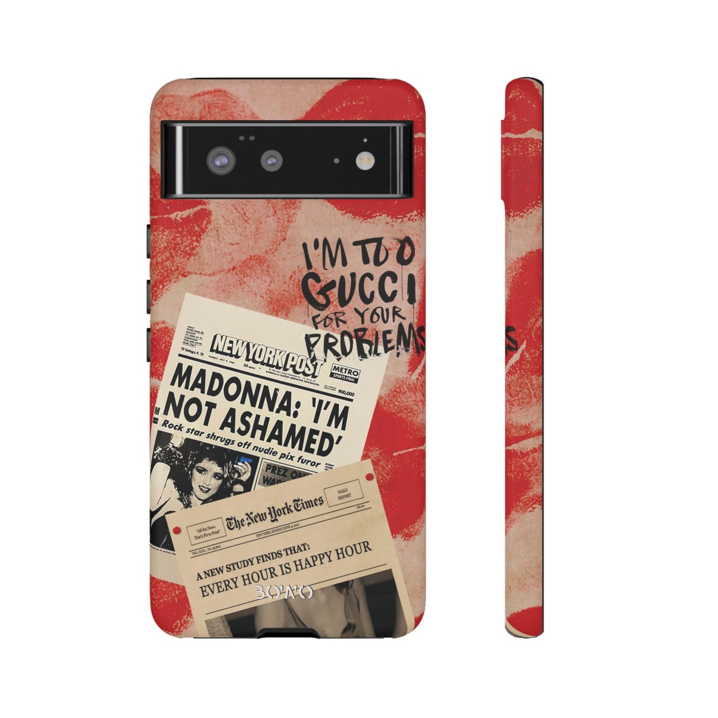 Retro Phone Case - 'I'm Too Gucci for Your Problems' Design