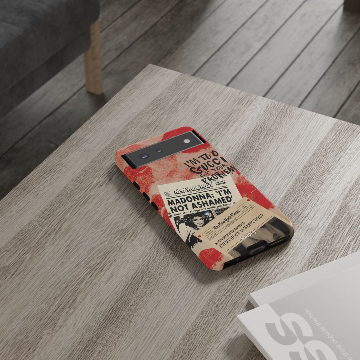 Retro Phone Case - 'I'm Too Gucci for Your Problems' Design