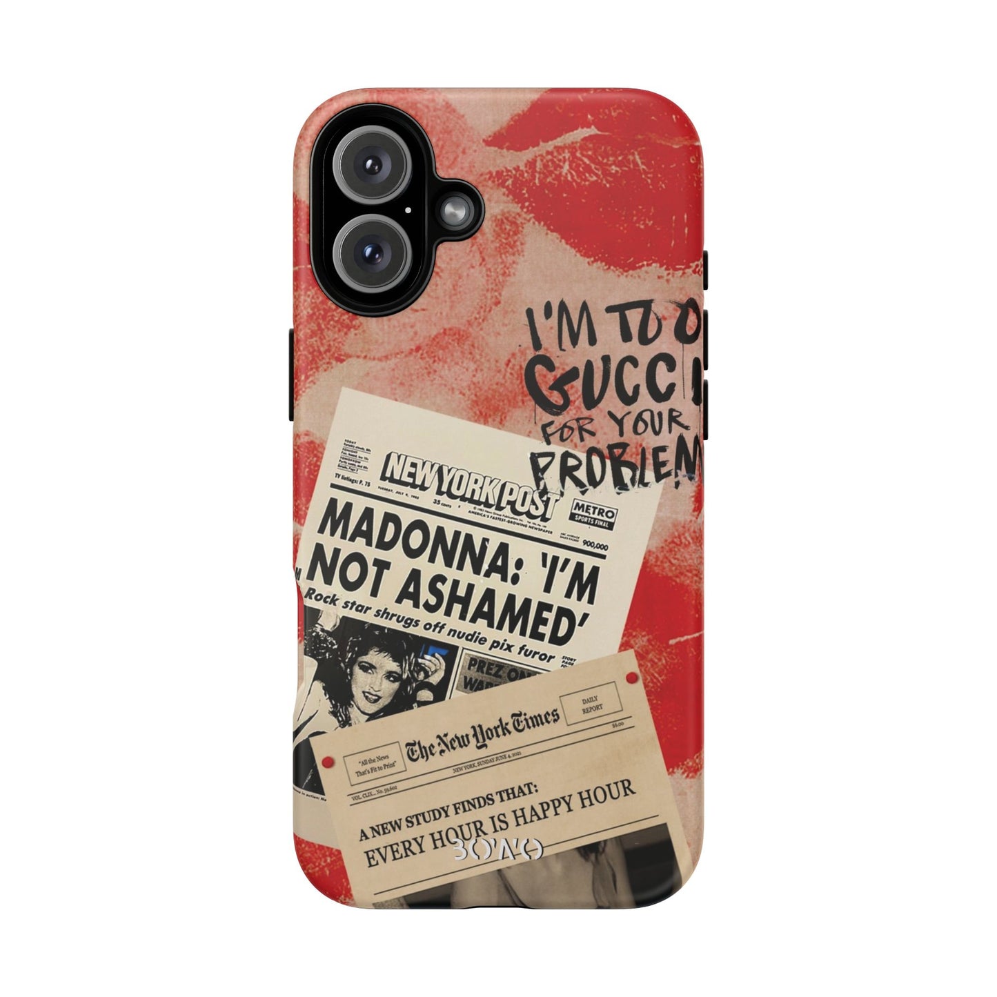 Retro Phone Case - 'I'm Too Gucci for Your Problems' Design