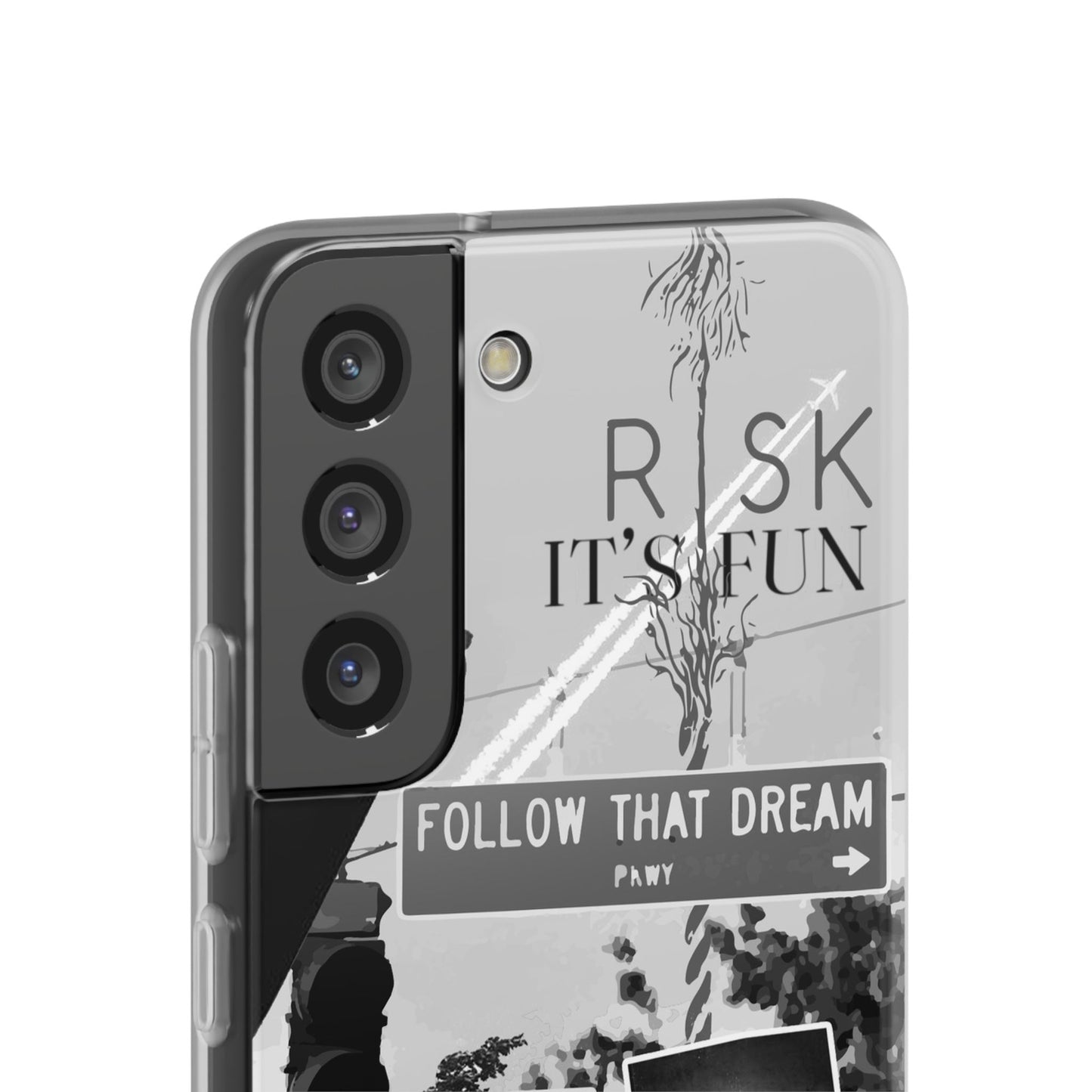 Inspiring Flexi Cases - "Follow That Dream" Design - Stylish Protection for Your Phone