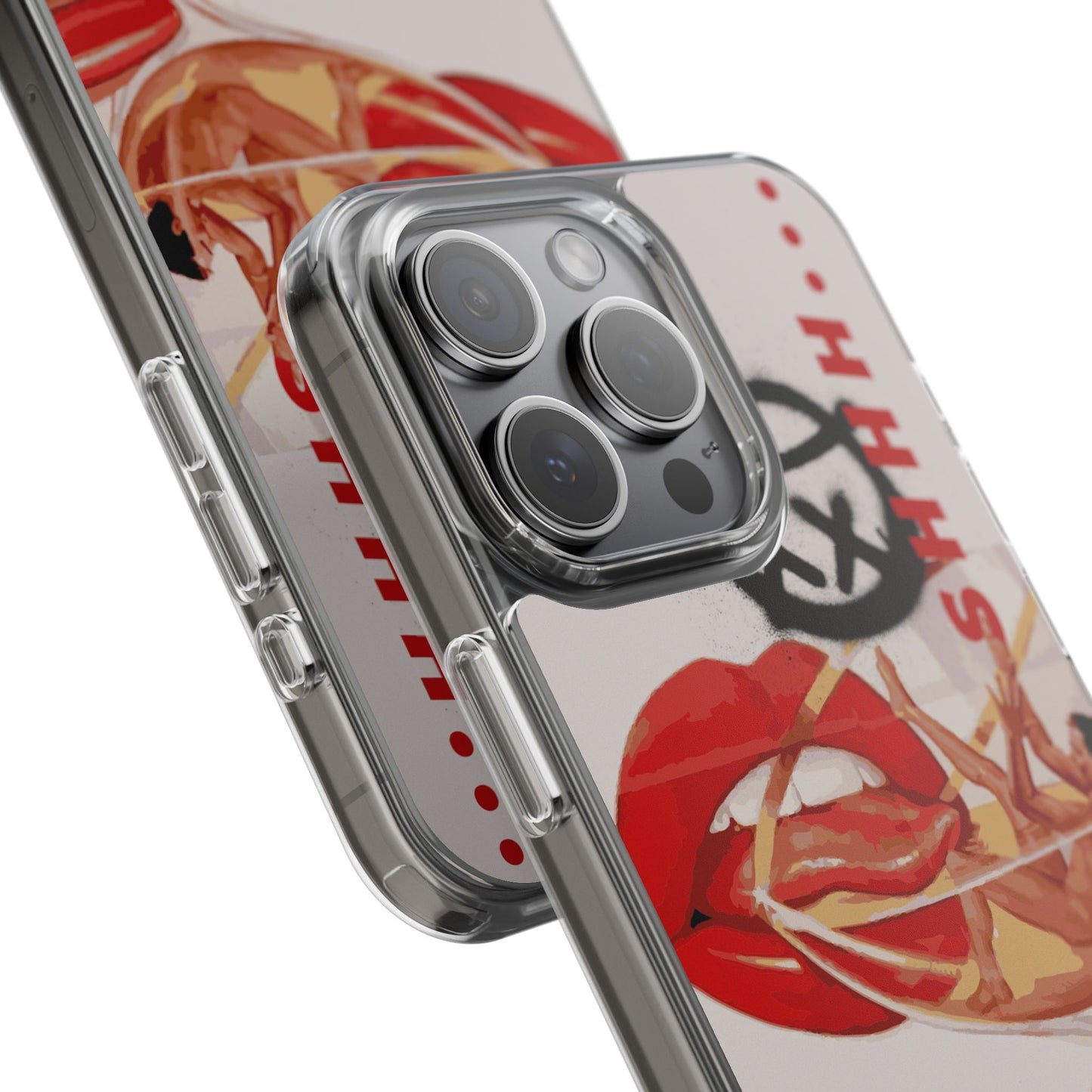 Trendy Clear Phone Case – 'TOXIC' Design for Stylish Protection