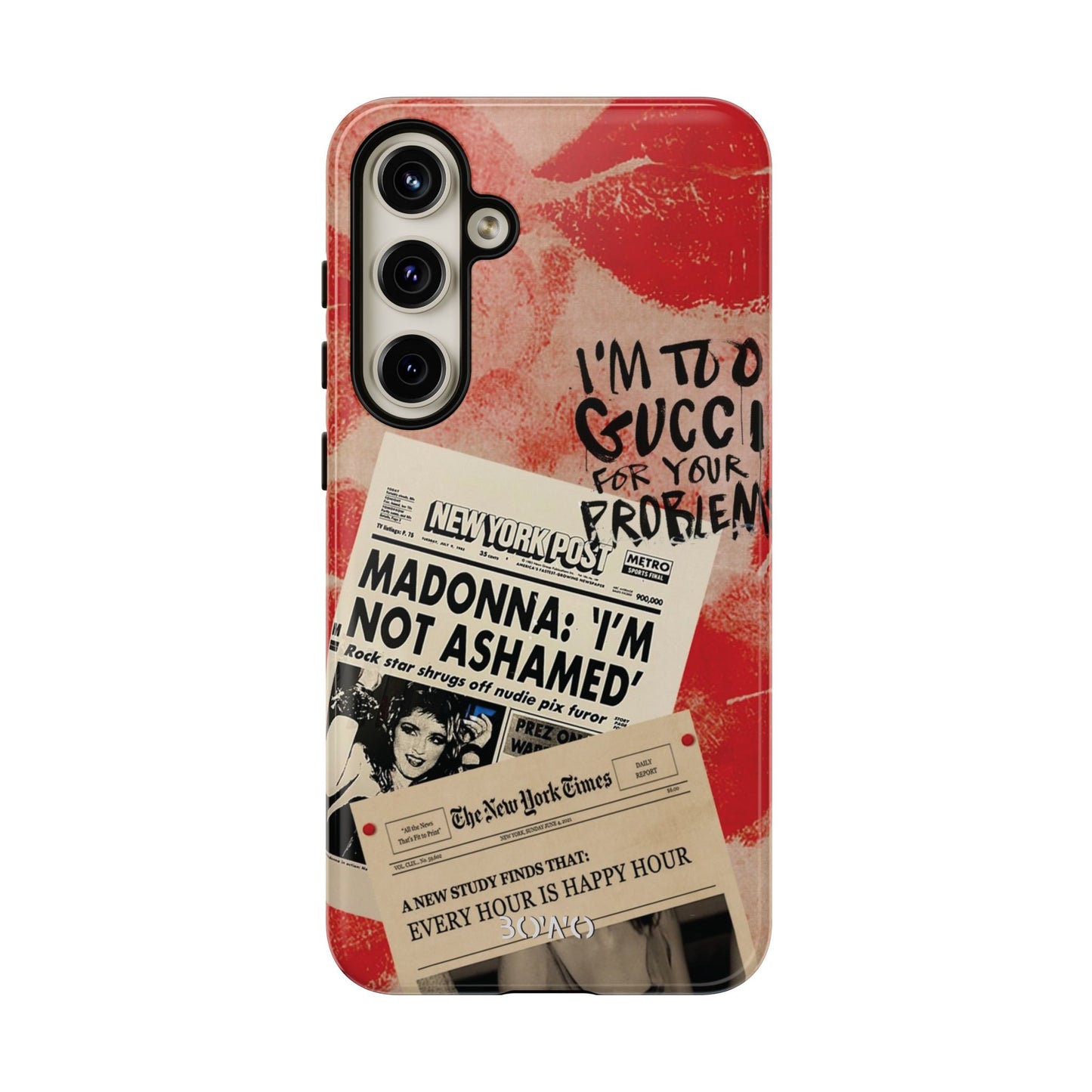 Retro Phone Case - 'I'm Too Gucci for Your Problems' Design