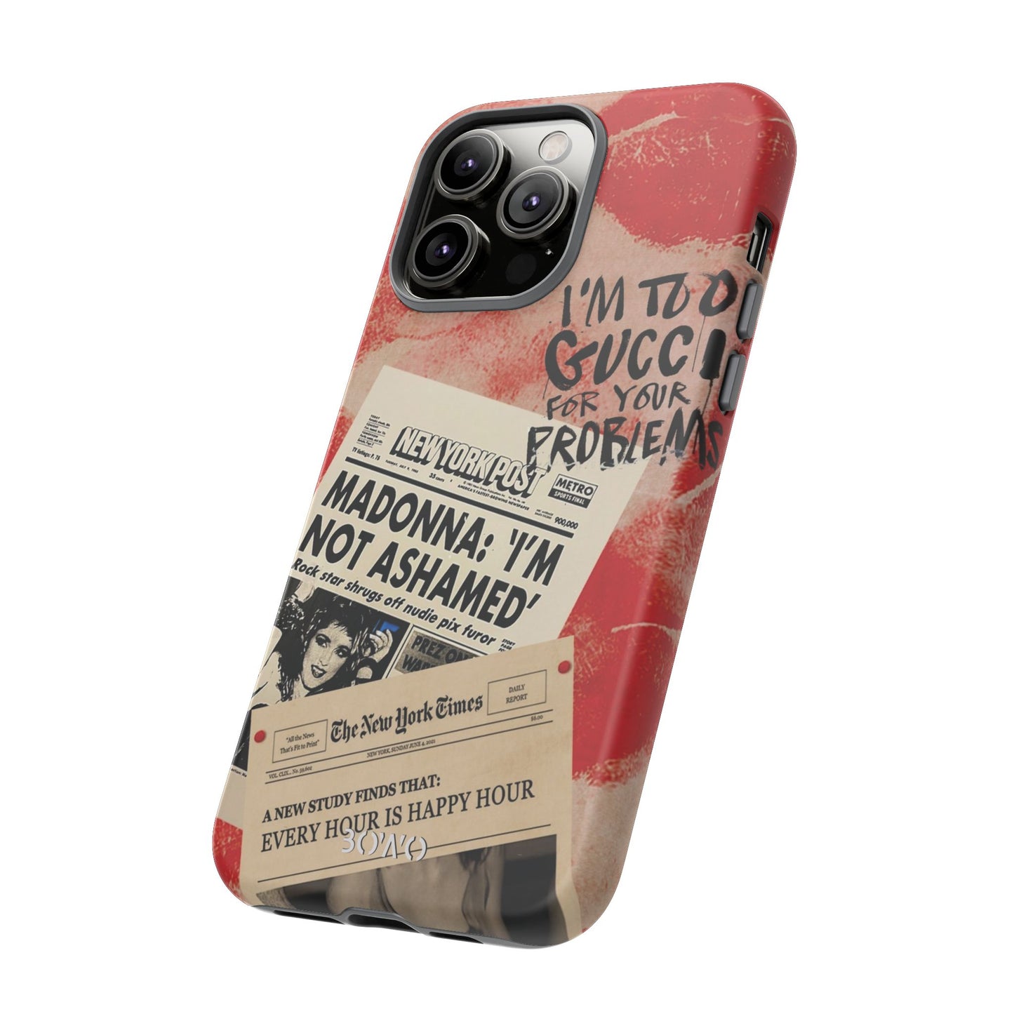 Retro Phone Case - 'I'm Too Gucci for Your Problems' Design