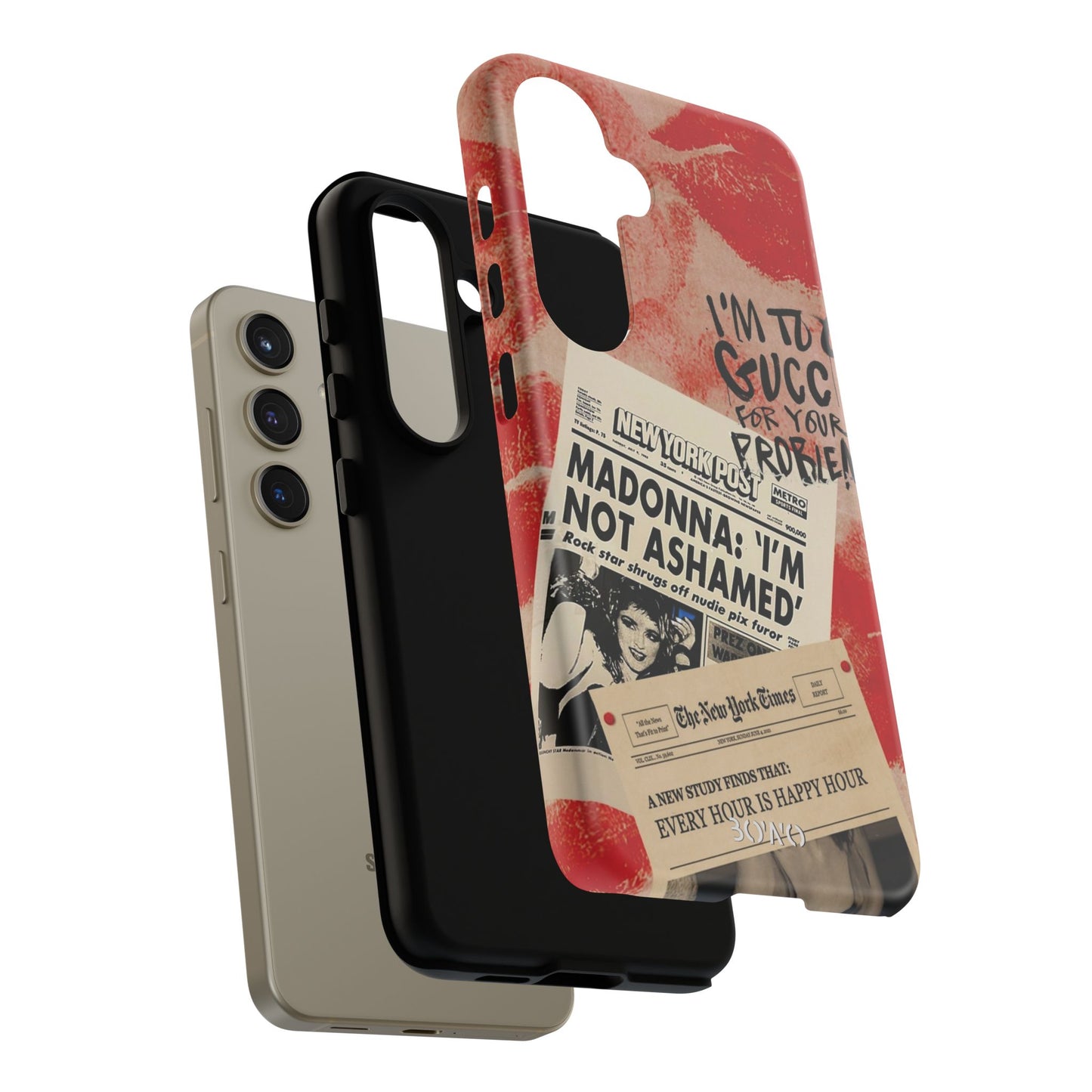 Retro Phone Case - 'I'm Too Gucci for Your Problems' Design