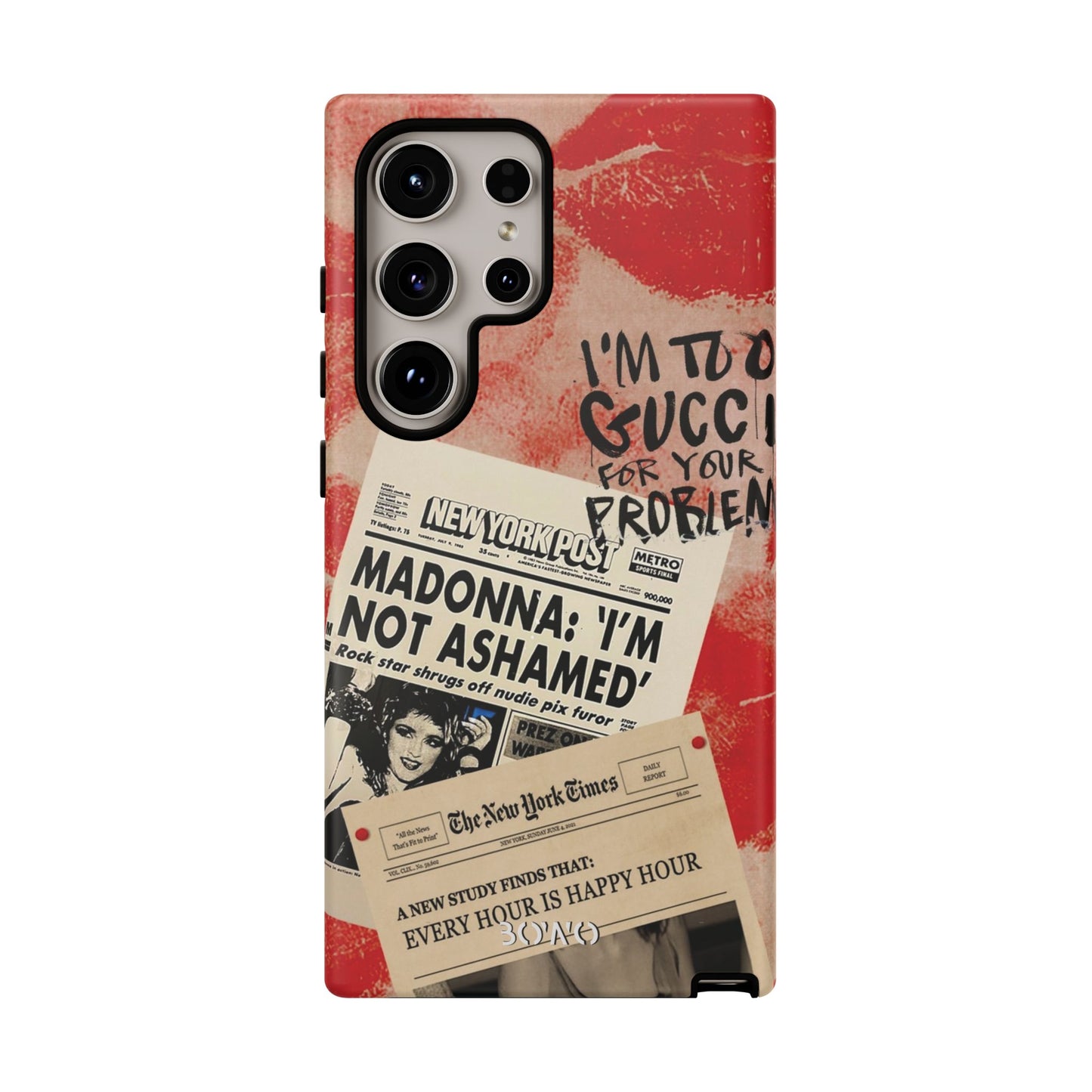 Retro Phone Case - 'I'm Too Gucci for Your Problems' Design