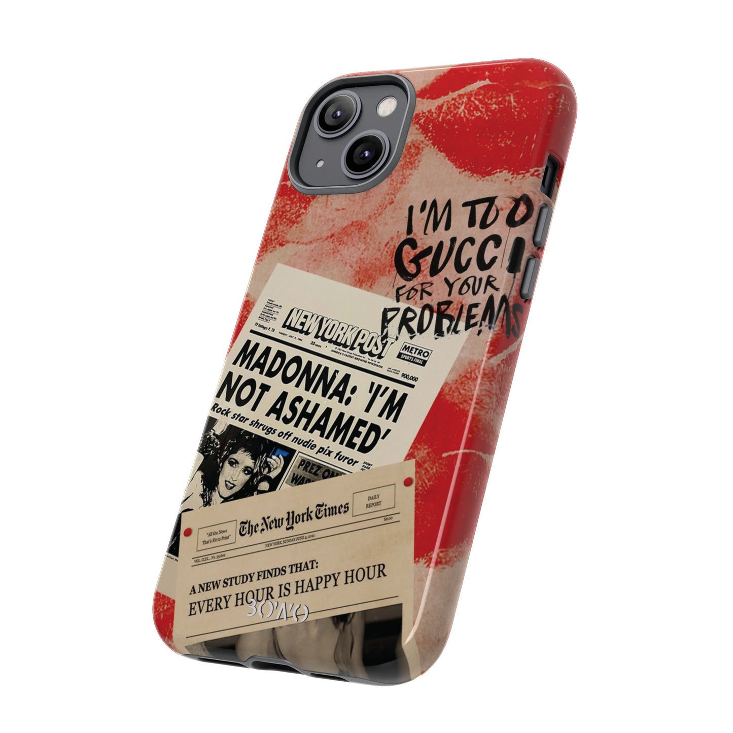 Retro Phone Case - 'I'm Too Gucci for Your Problems' Design