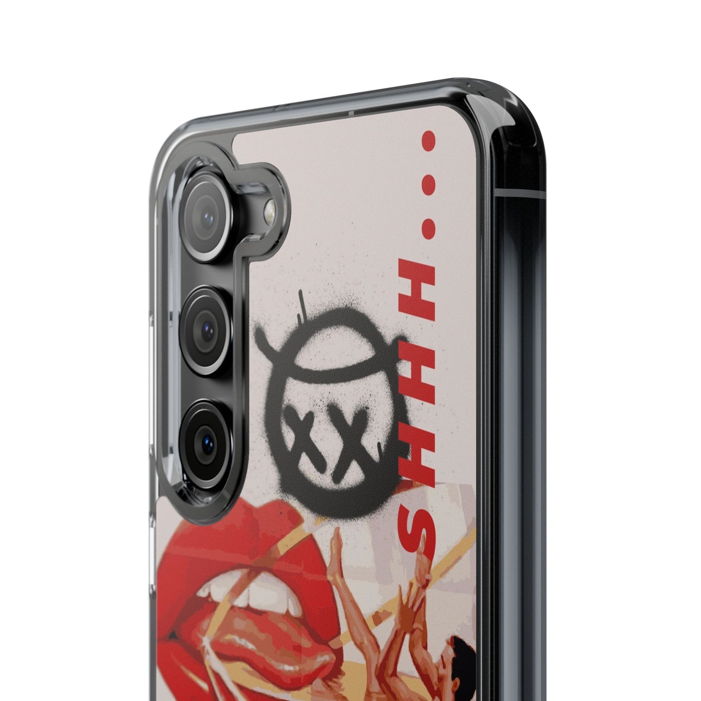 Trendy Clear Phone Case – 'TOXIC' Design for Stylish Protection